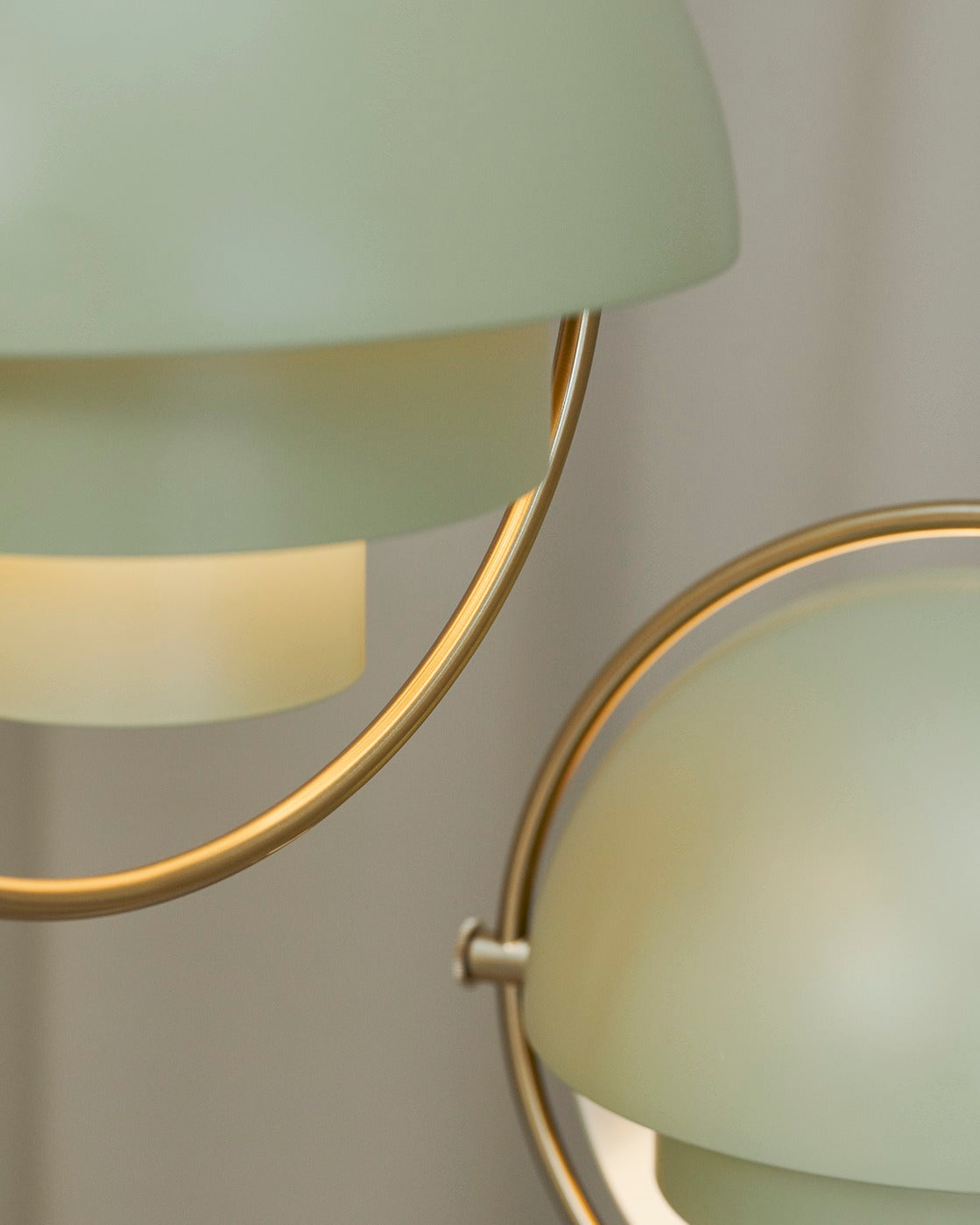 MULTI-LITE blue pendant lamp with brass