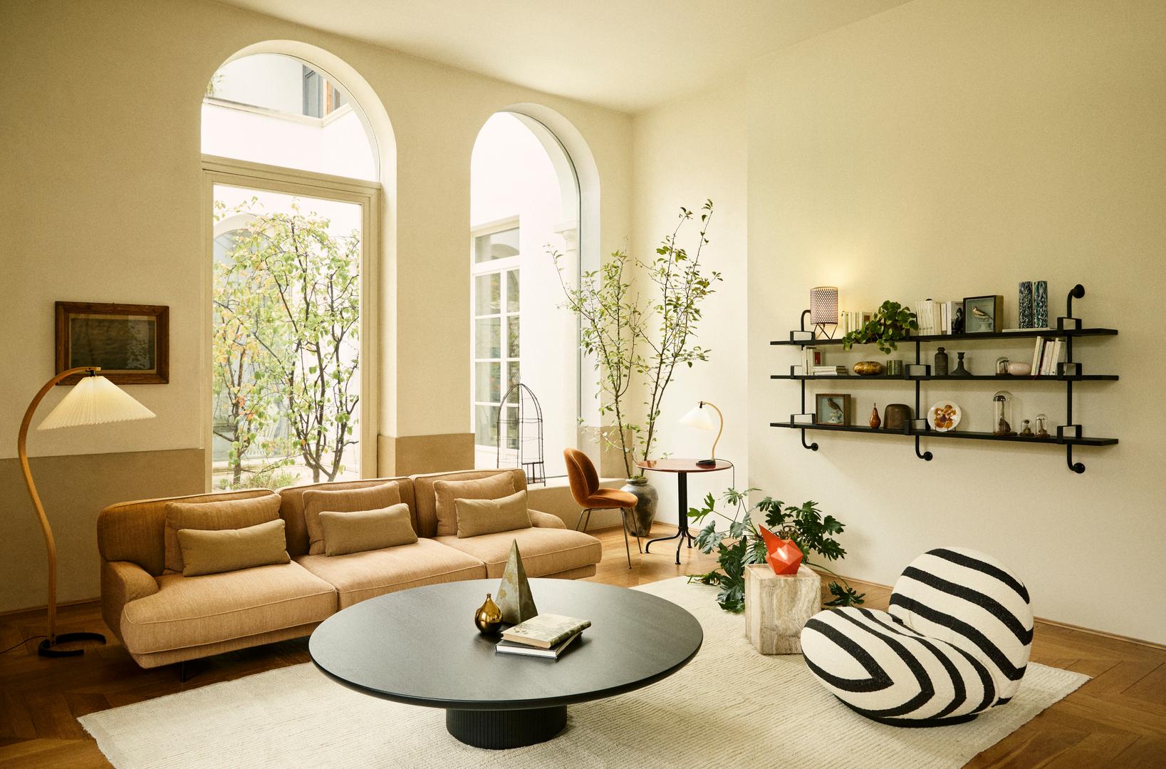 PIETRA Beistelltisch grauer Travertin