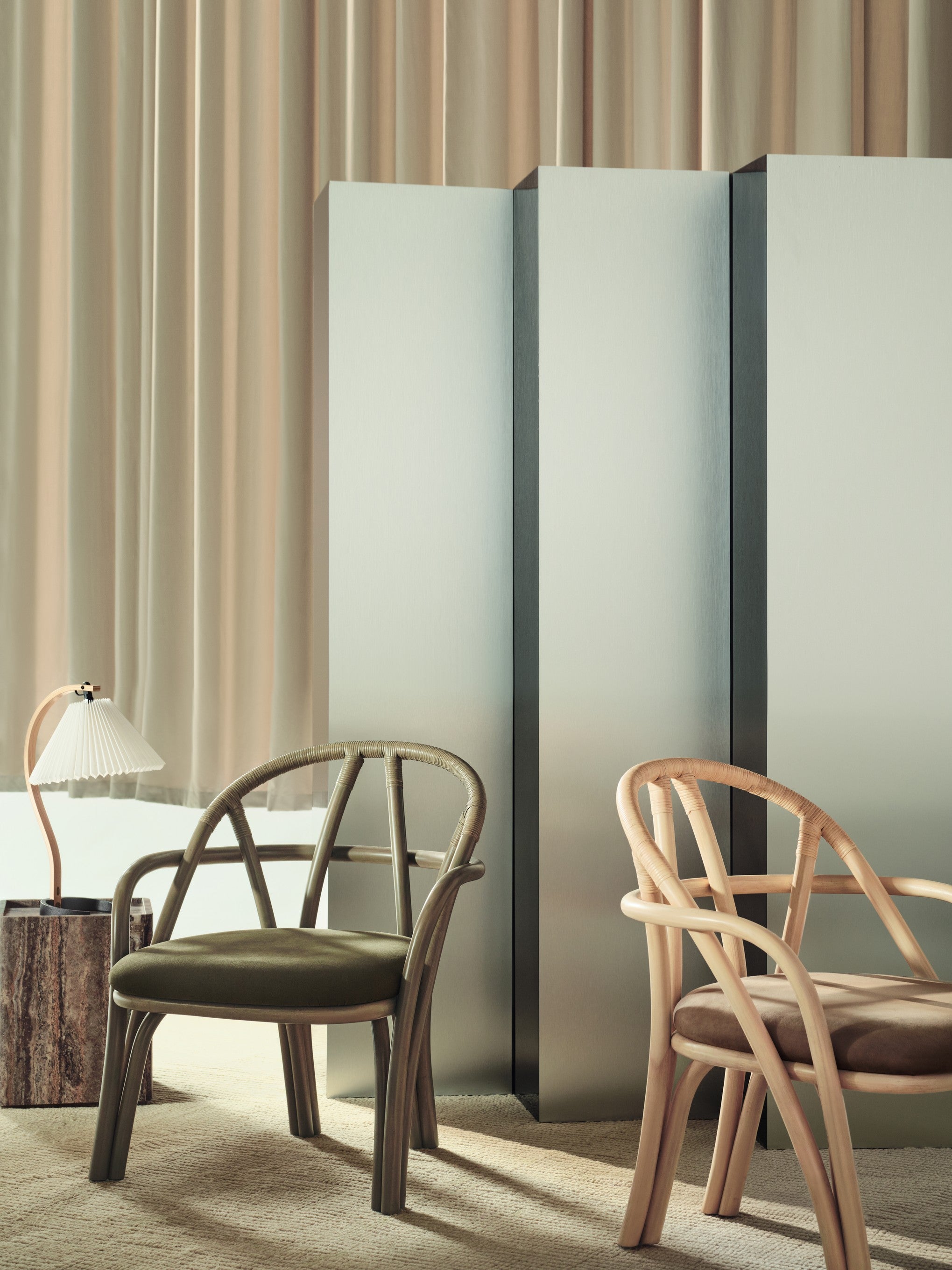 PIETRA Beistelltisch grauer Travertin