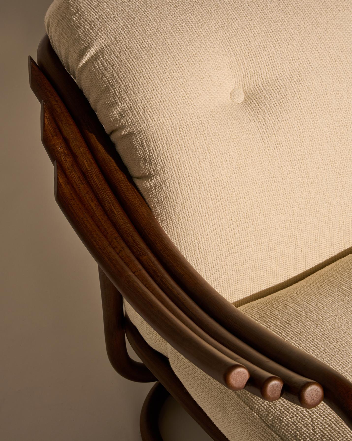 Upholstered POLTRONA TRIA Armchair