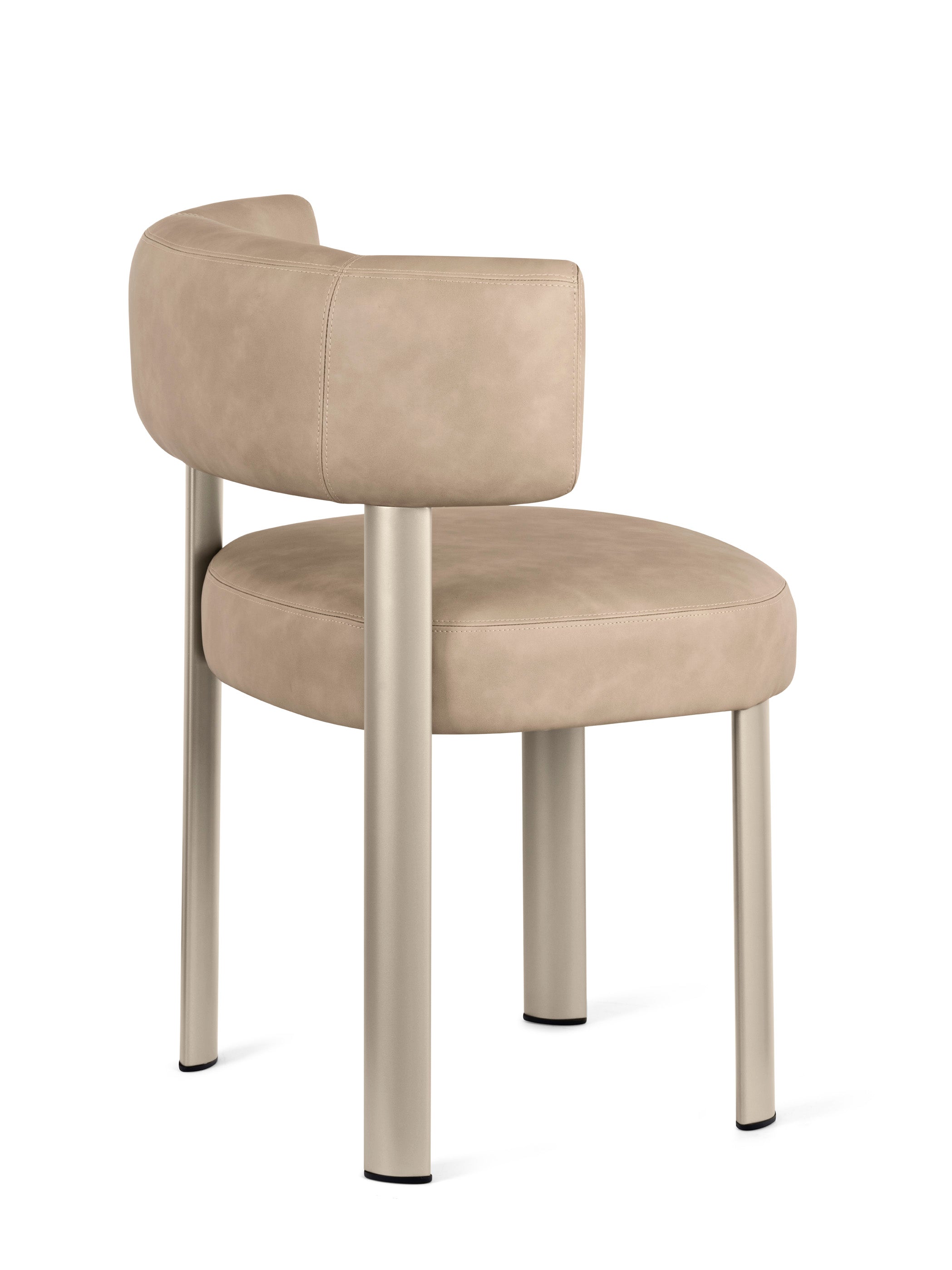 Polsterstuhl GLEN mit beiger Basis