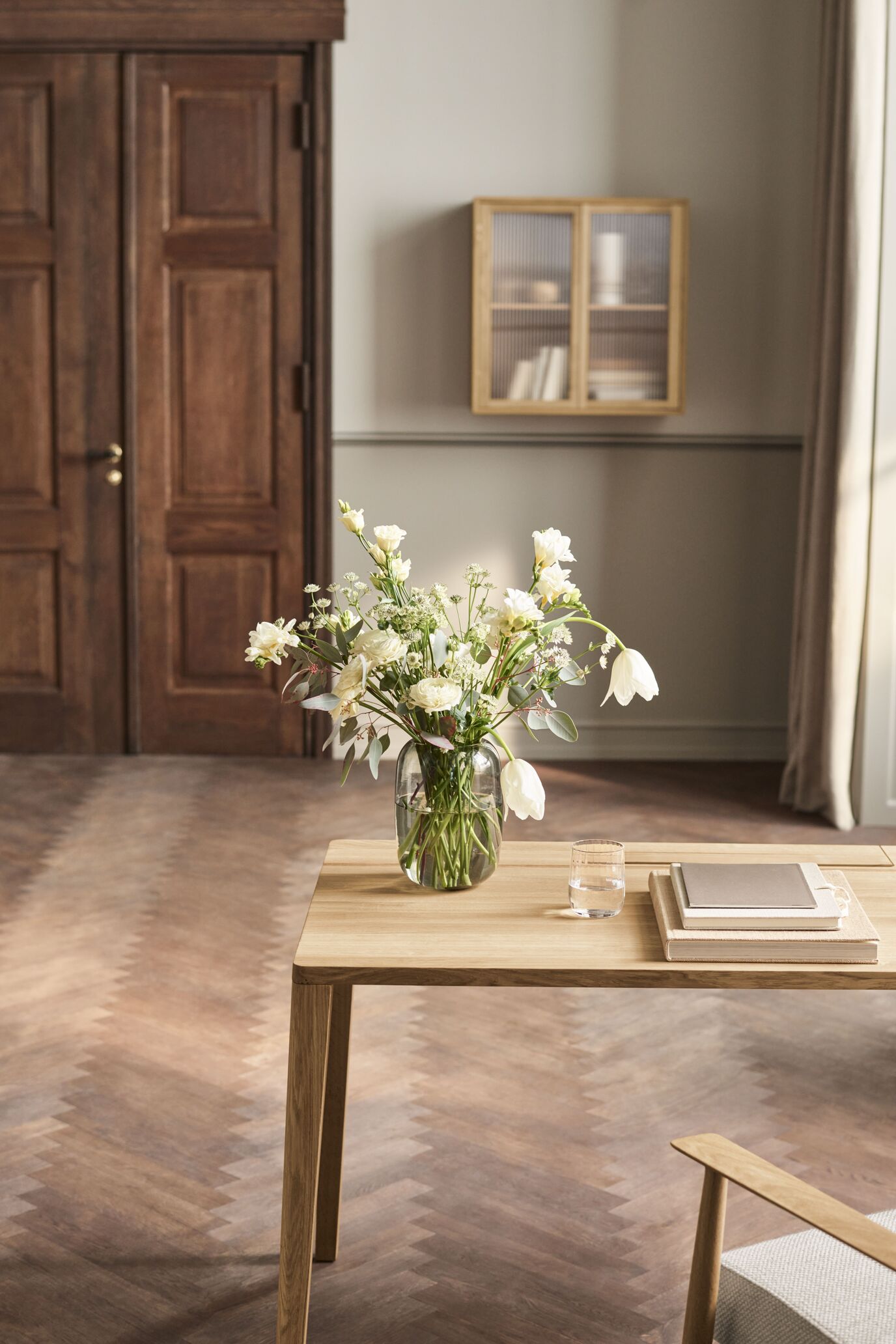 CASE kast - enkele module gebleekt eikenfineer