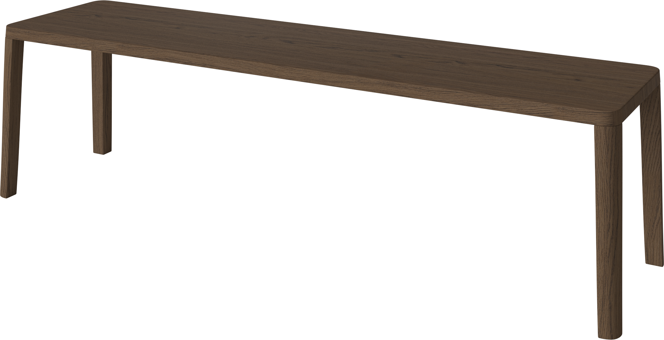 GRACEFUL bank van donker eikenhout