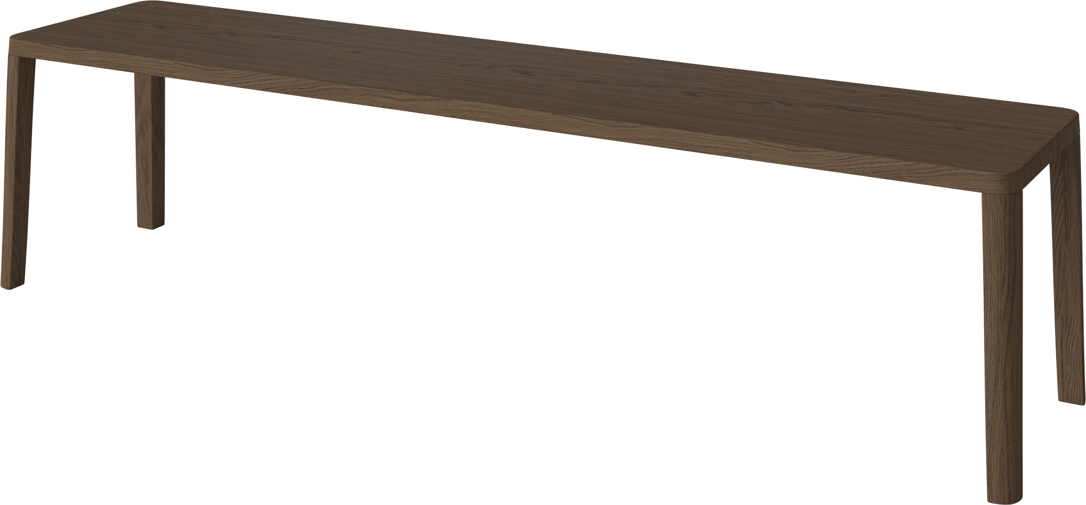 GRACEFUL bank van donker eikenhout
