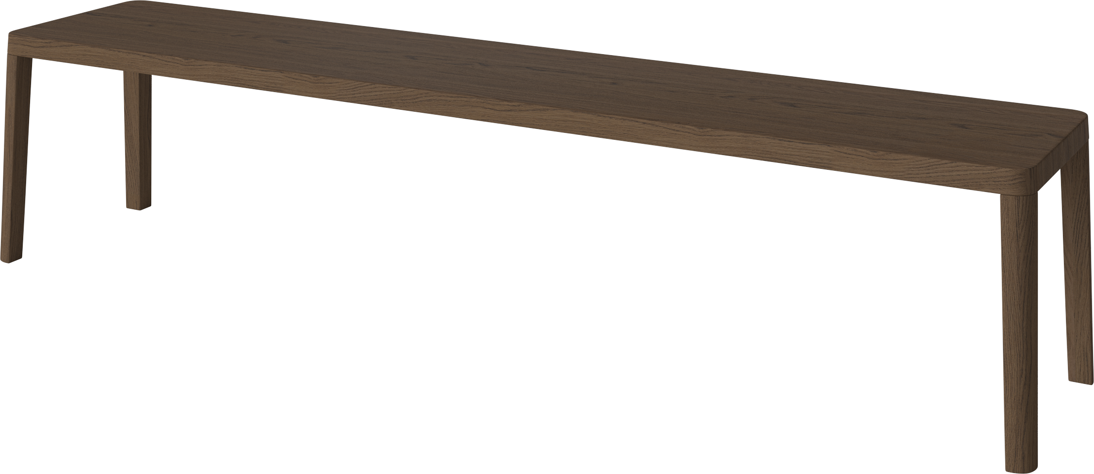 GRACEFUL bank van donker eikenhout