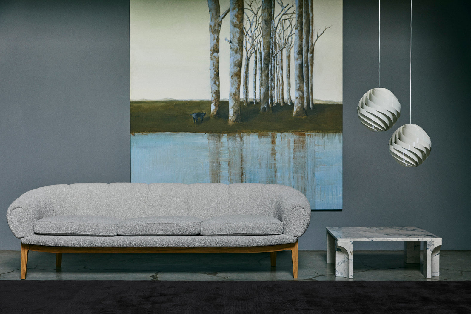 Pendelleuchte TURBO gebrochenes Weiß