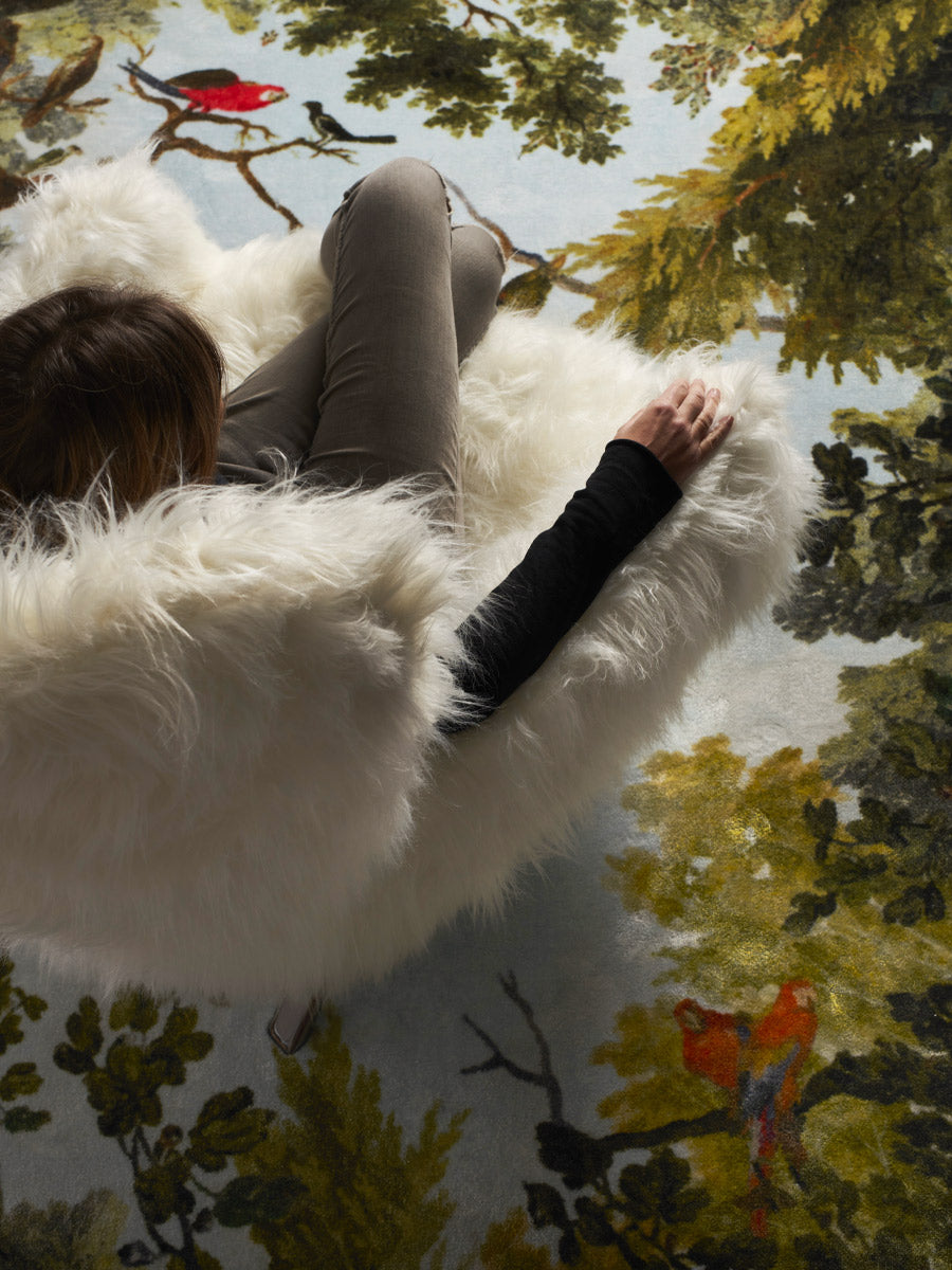 Fauteuil GUELFO FUR wit