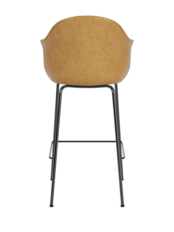 HARBOUR Armchair with Armrests Cognac Leather