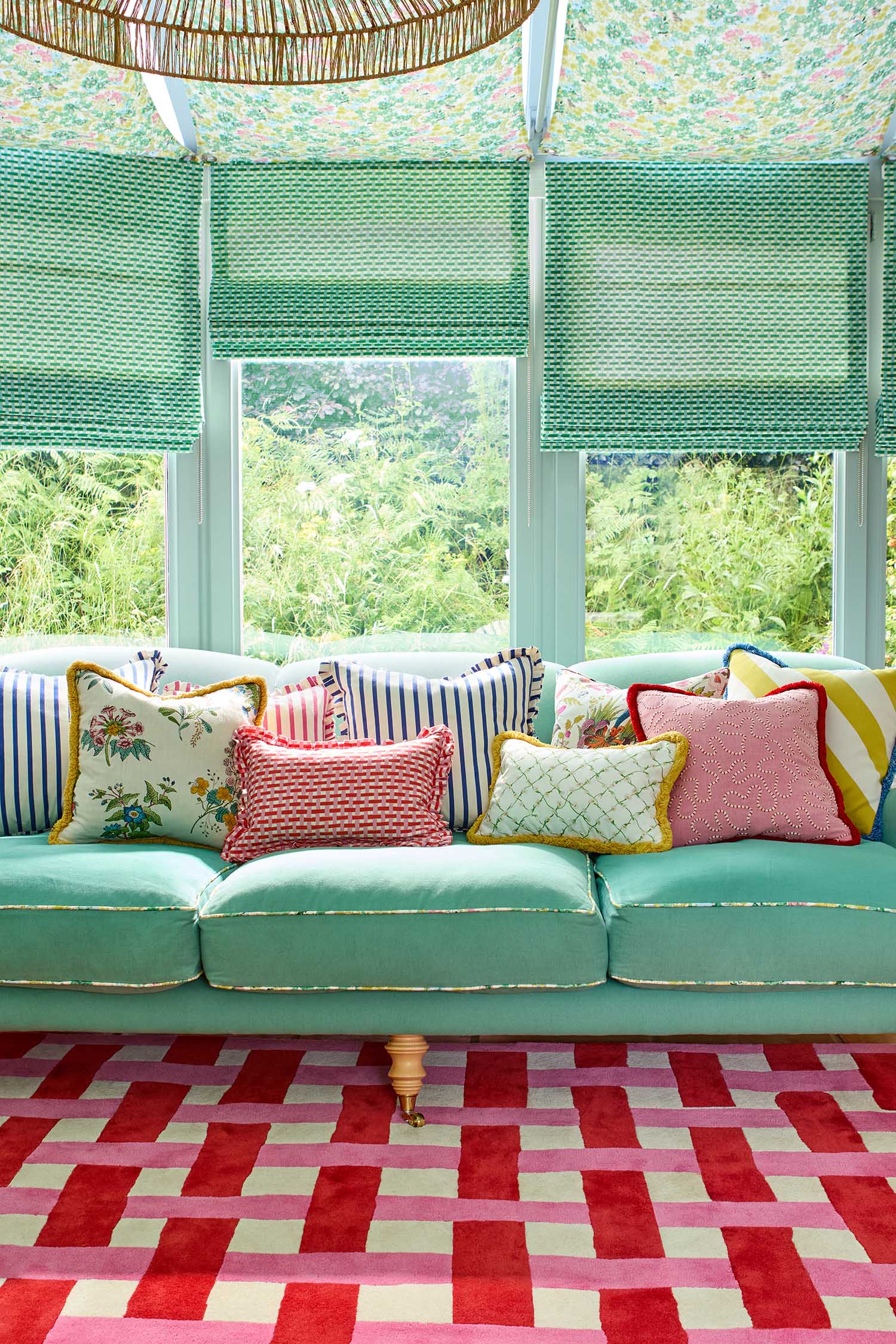 Vloerkleed BASKETWEAVE KORAAL ROZE rood-roze