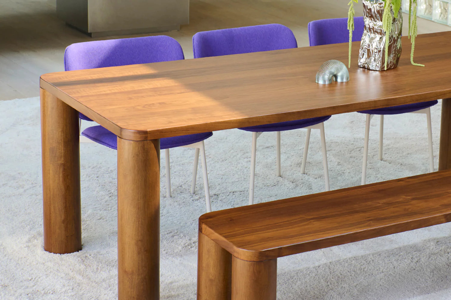 HARVEY Walnut Wood Bench