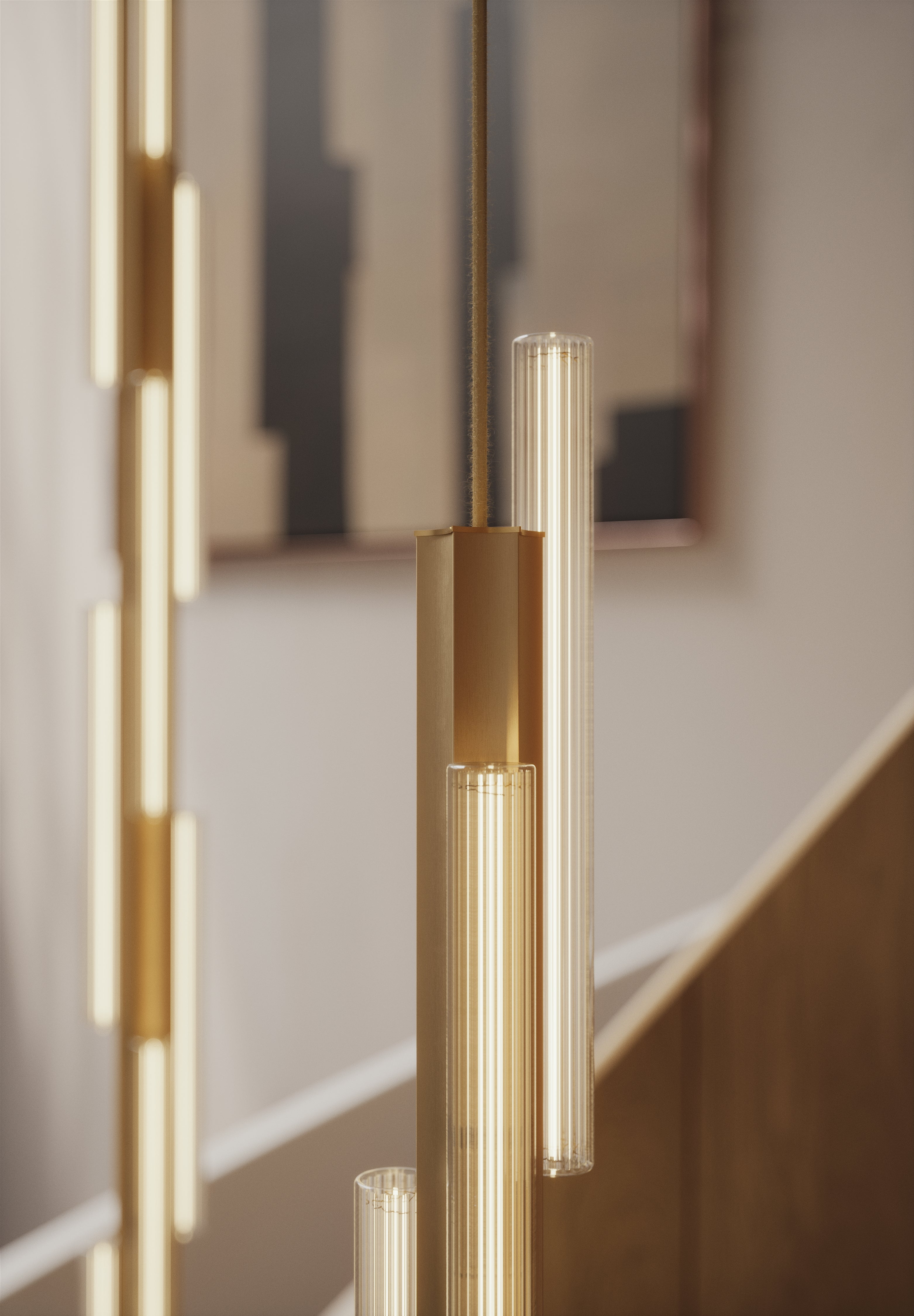 Hanglamp 3-punts HAIL geborsteld zilver