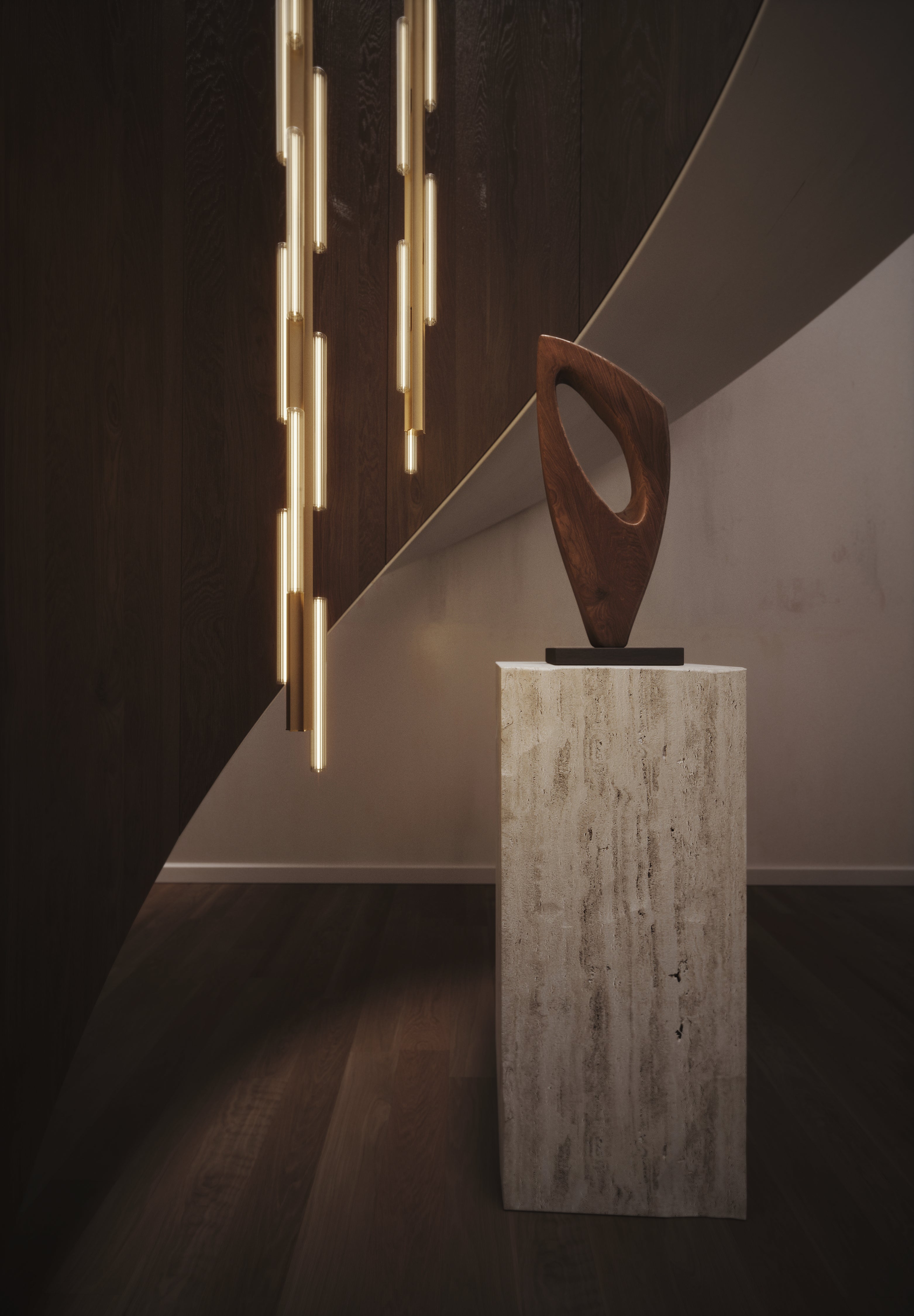Hanglamp 3-punts HAIL geborsteld zilver