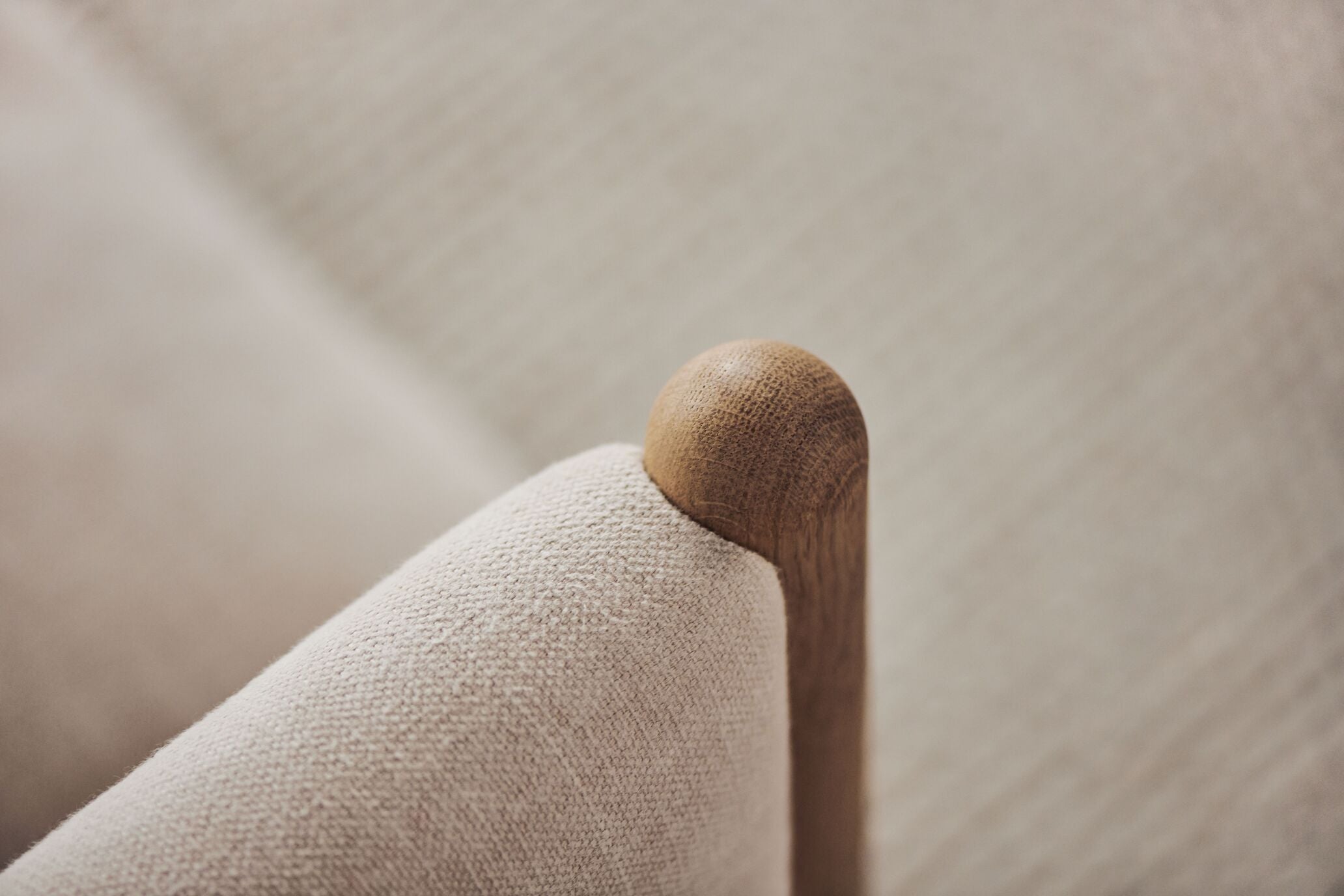 Sofa 3-zits HAYDEN eiken basis