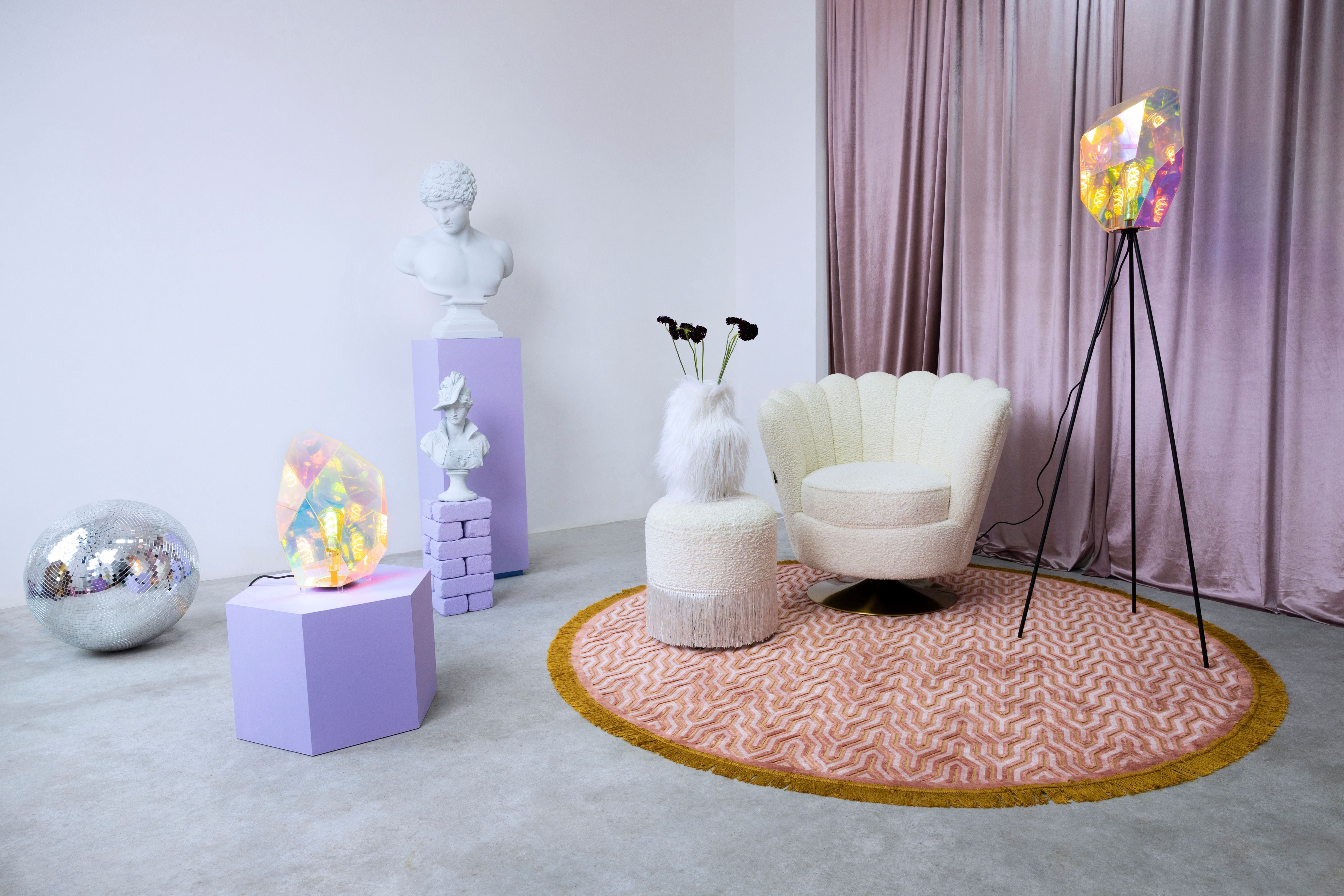 Dywan okrągły I FEEL SO SOFT różowy – Bold Monkey