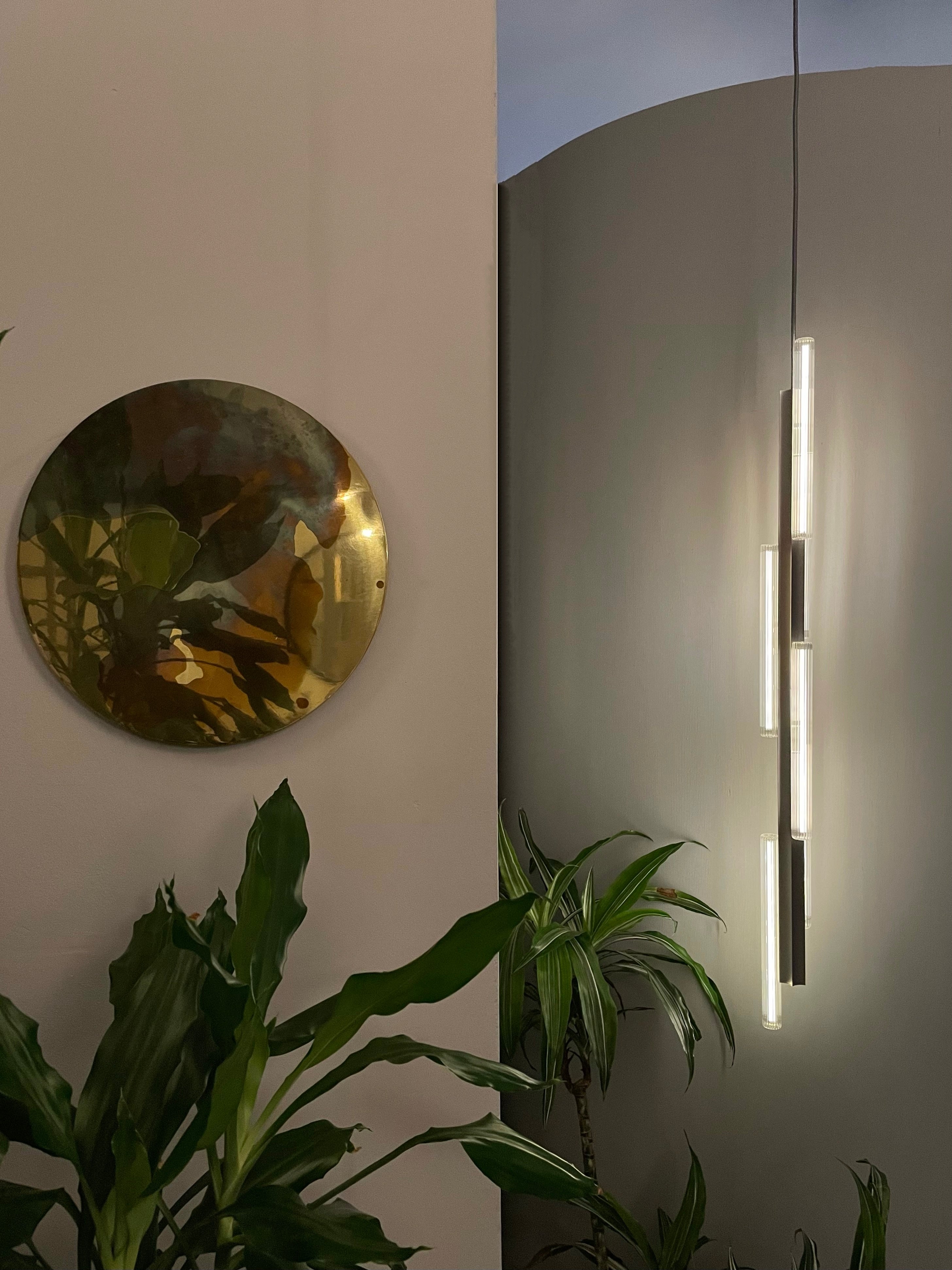 Hanglamp HAIL TALL geborsteld brons