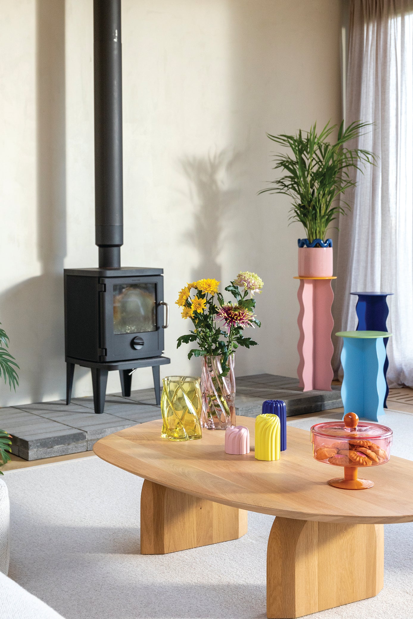 Vase MARSHMALLOW rosa Glas