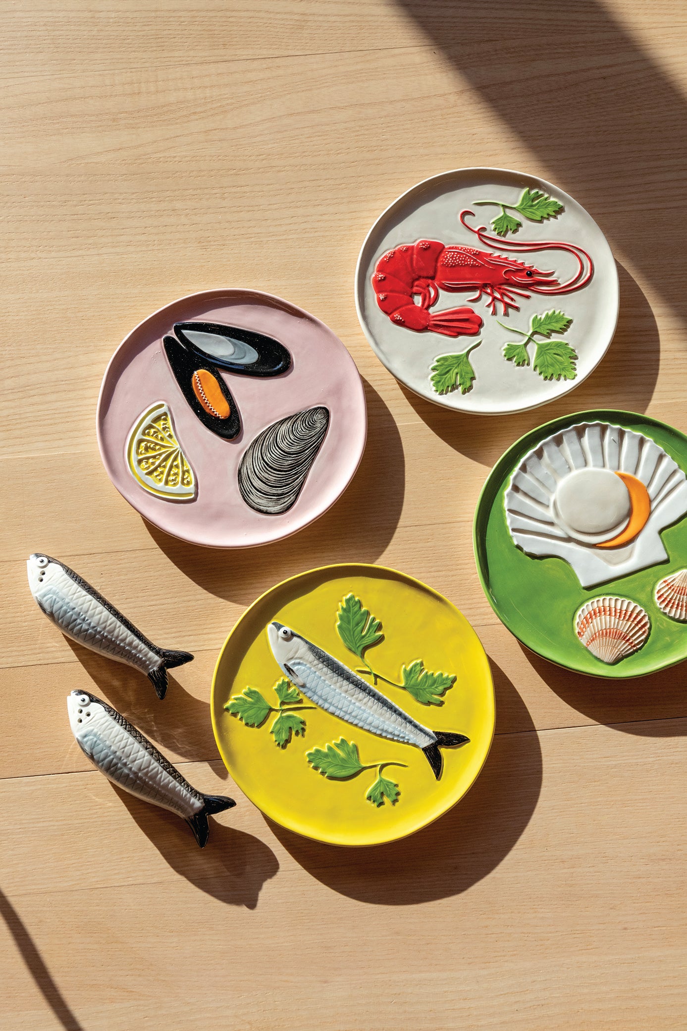 Buntes Dessertteller-Set DE LA MER