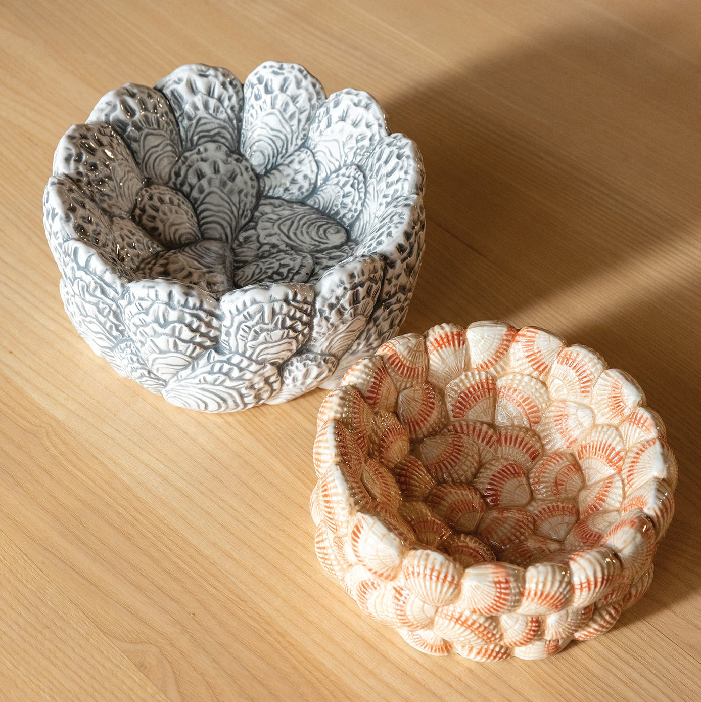 Miska COCKLE beige-orange