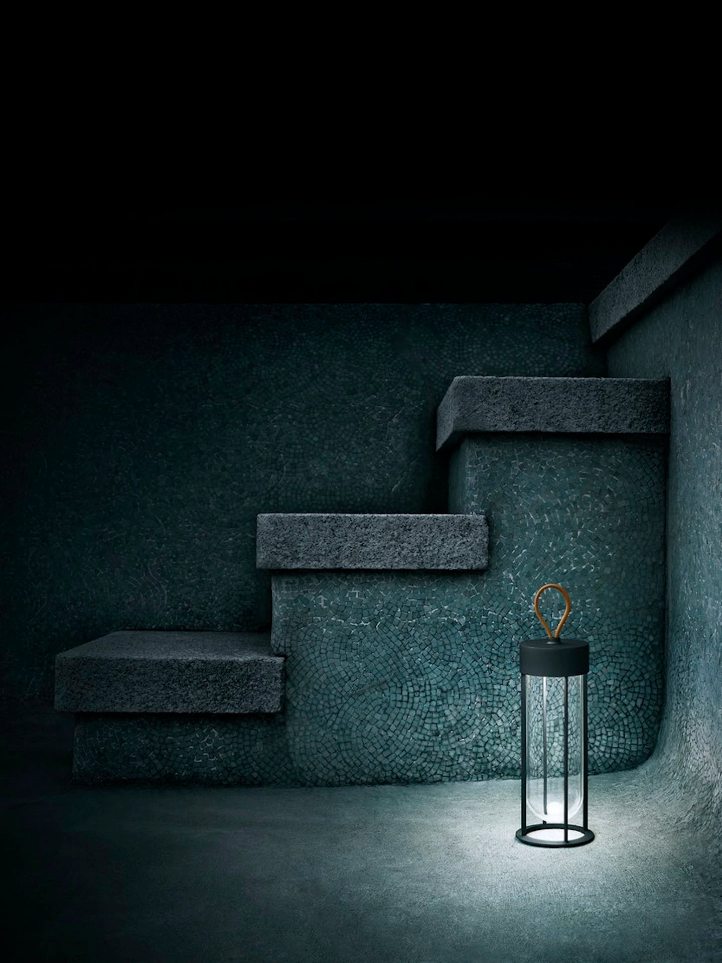 Portable Lamp IN VITRO UNPLUGGED brown