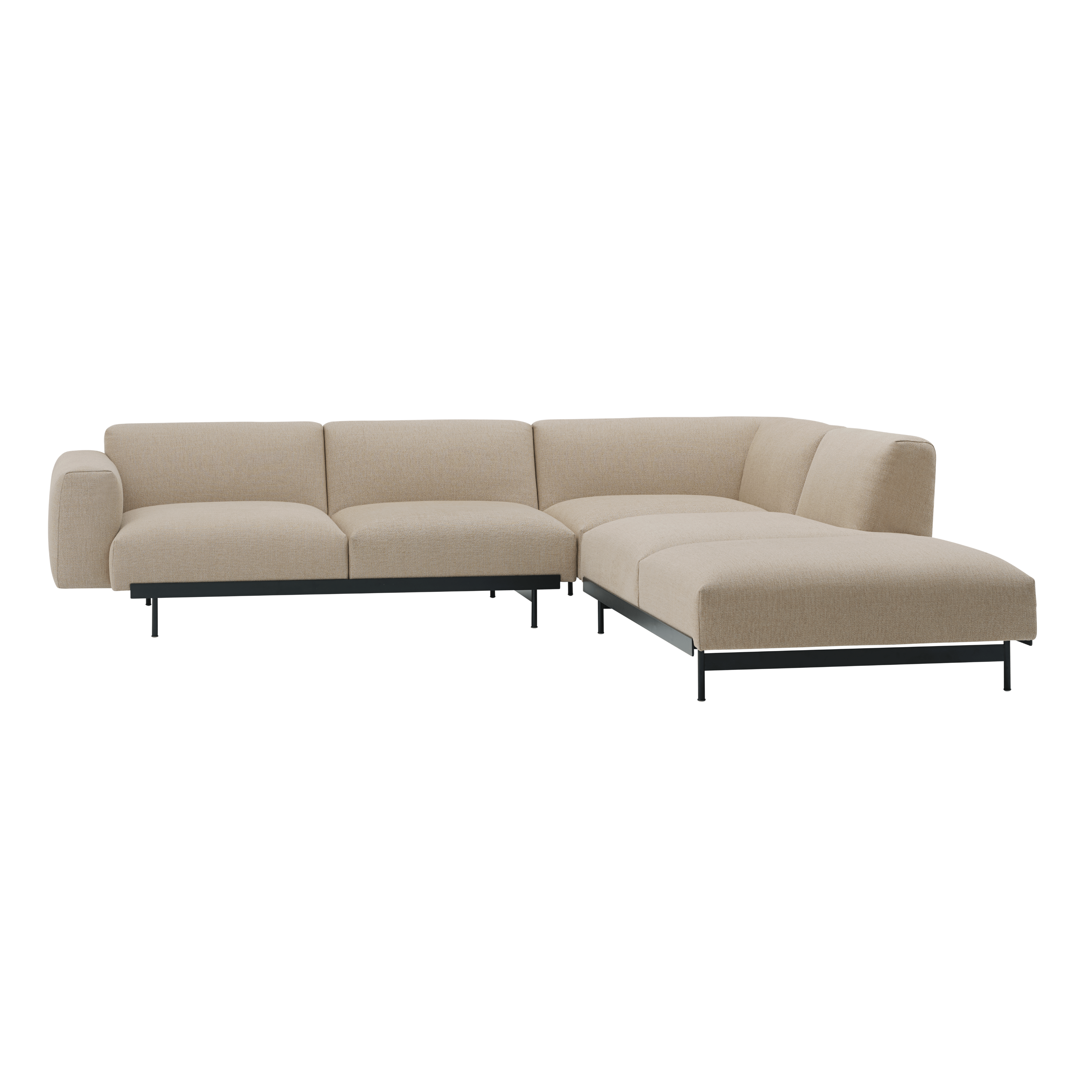 Open right corner sofa IN SITU gestoffeerd
