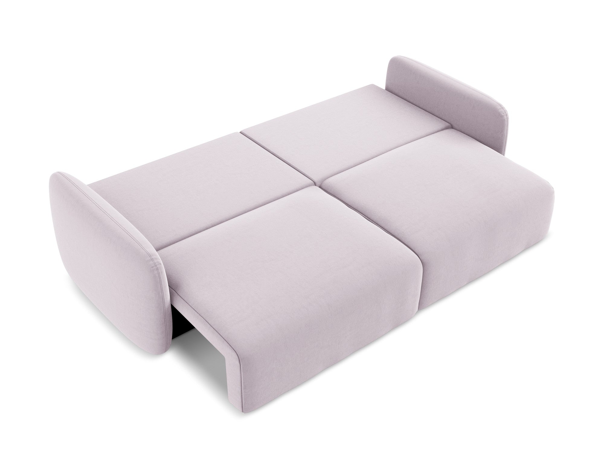 Lavender 3-Seater Velvet Sofa with Sleeping Function KALENA
