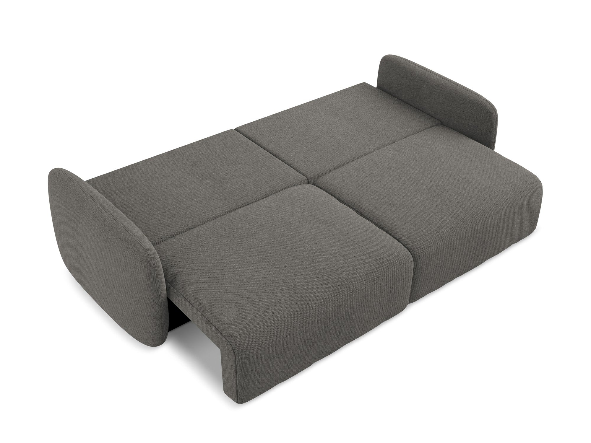 3-Seater Sofa with Sleeping Function KALENA Dark Gray