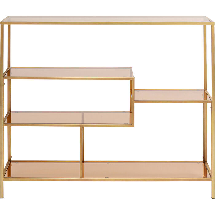 Consoles met planken LOFT goud