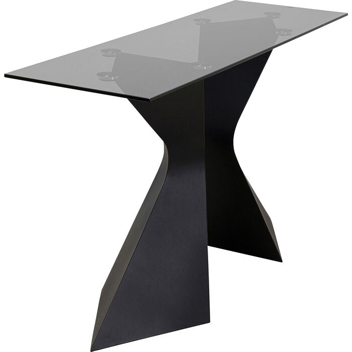 Glazen console GLORIA zwart
