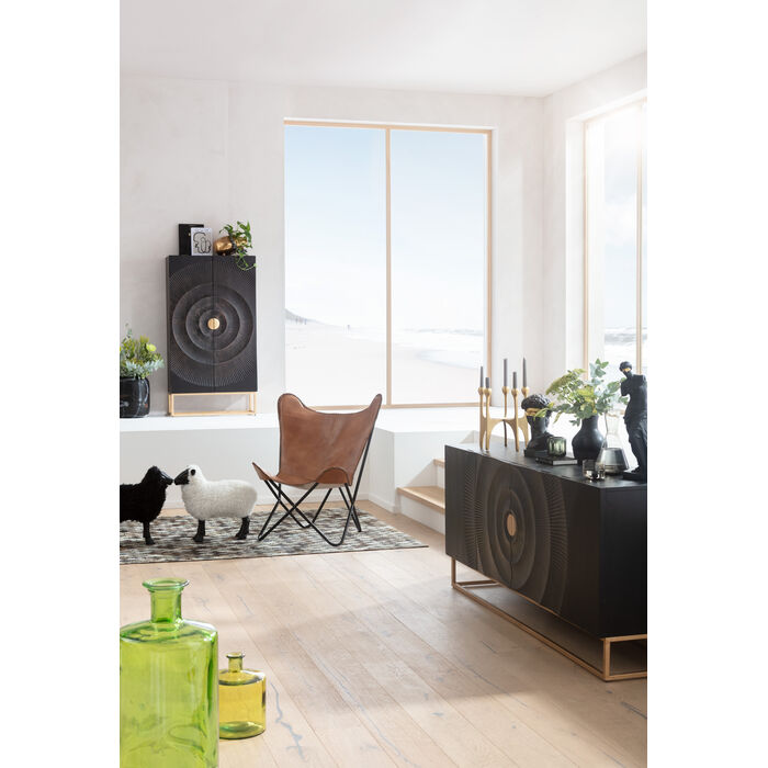 Madeira 4-door madeira 4 brown wood with a golden base