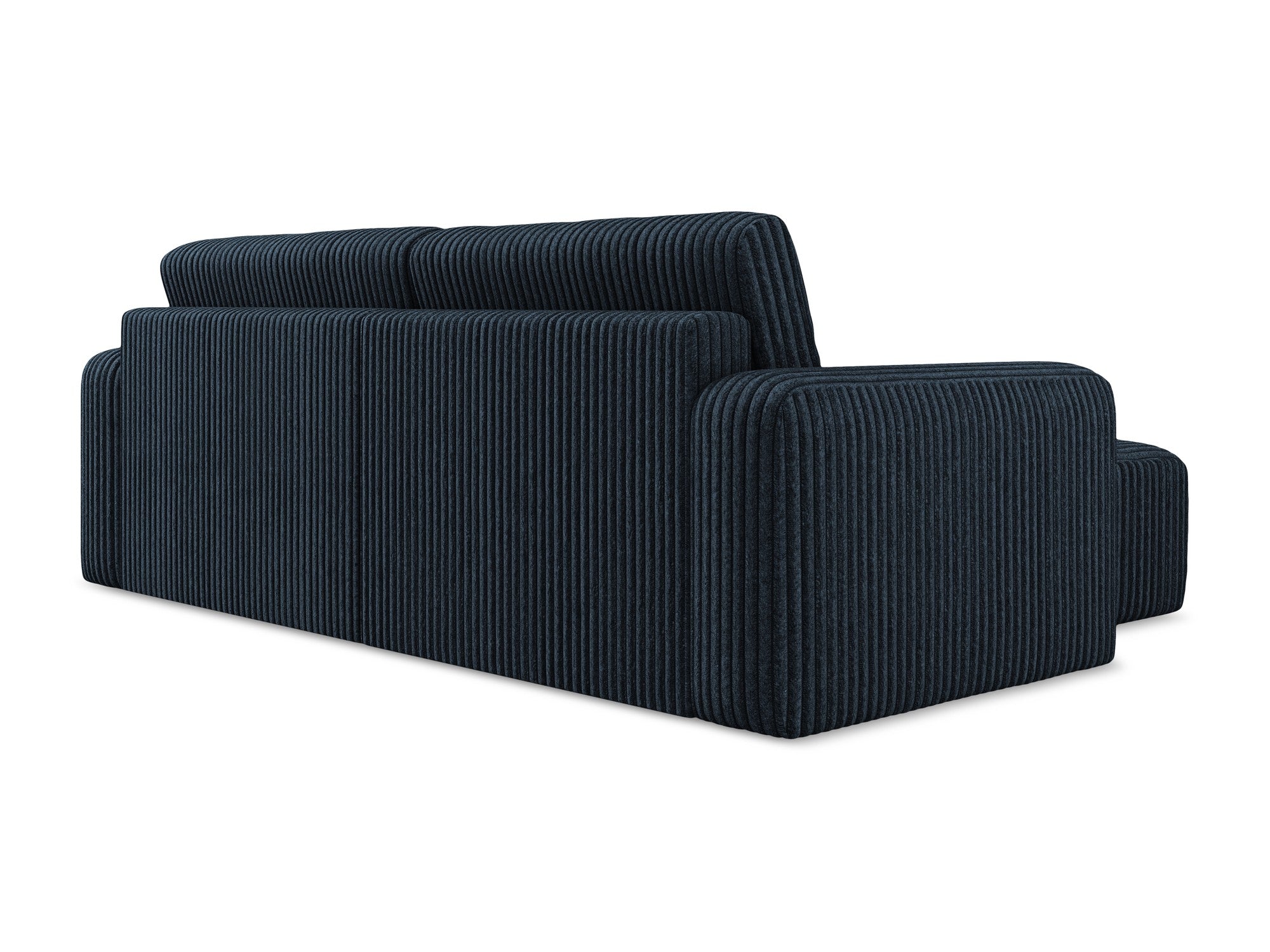 Linker hoekbank met slaapfunctie KONA koninklijk blauw corduroy