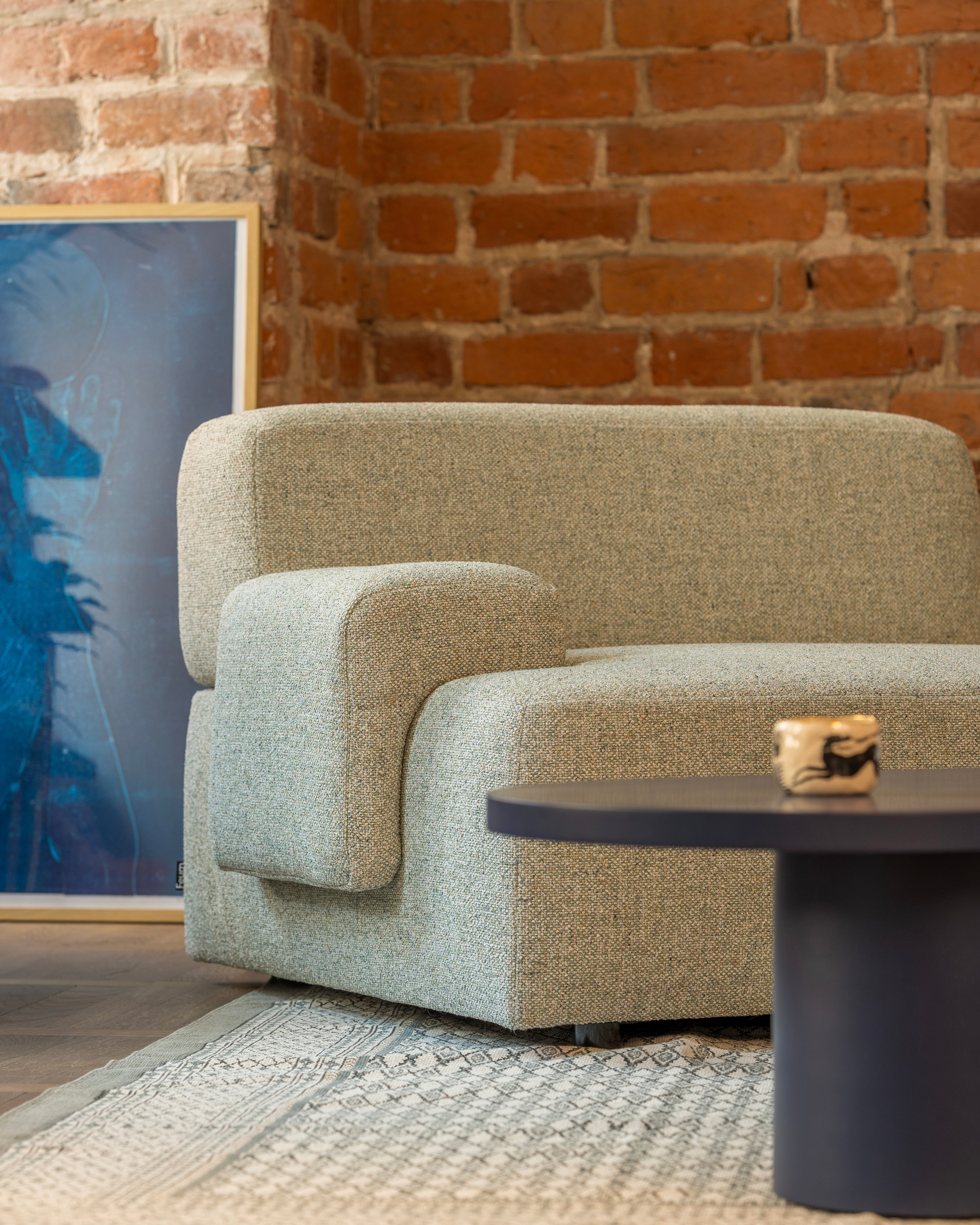 Modular 2-Seater Sofa UMI Light Green