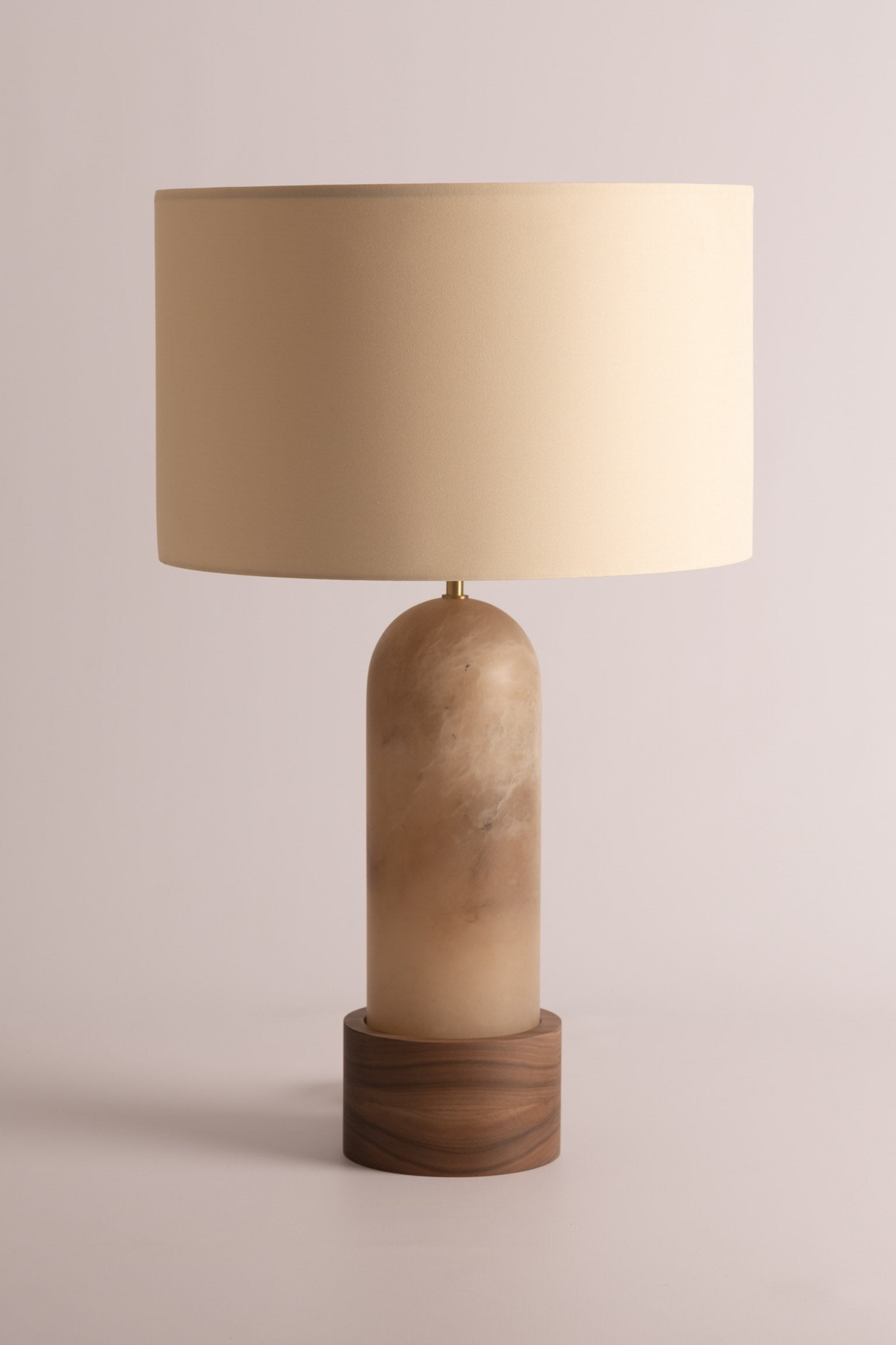 Tischlampe PURA KELO dunkelbeige Alabaster