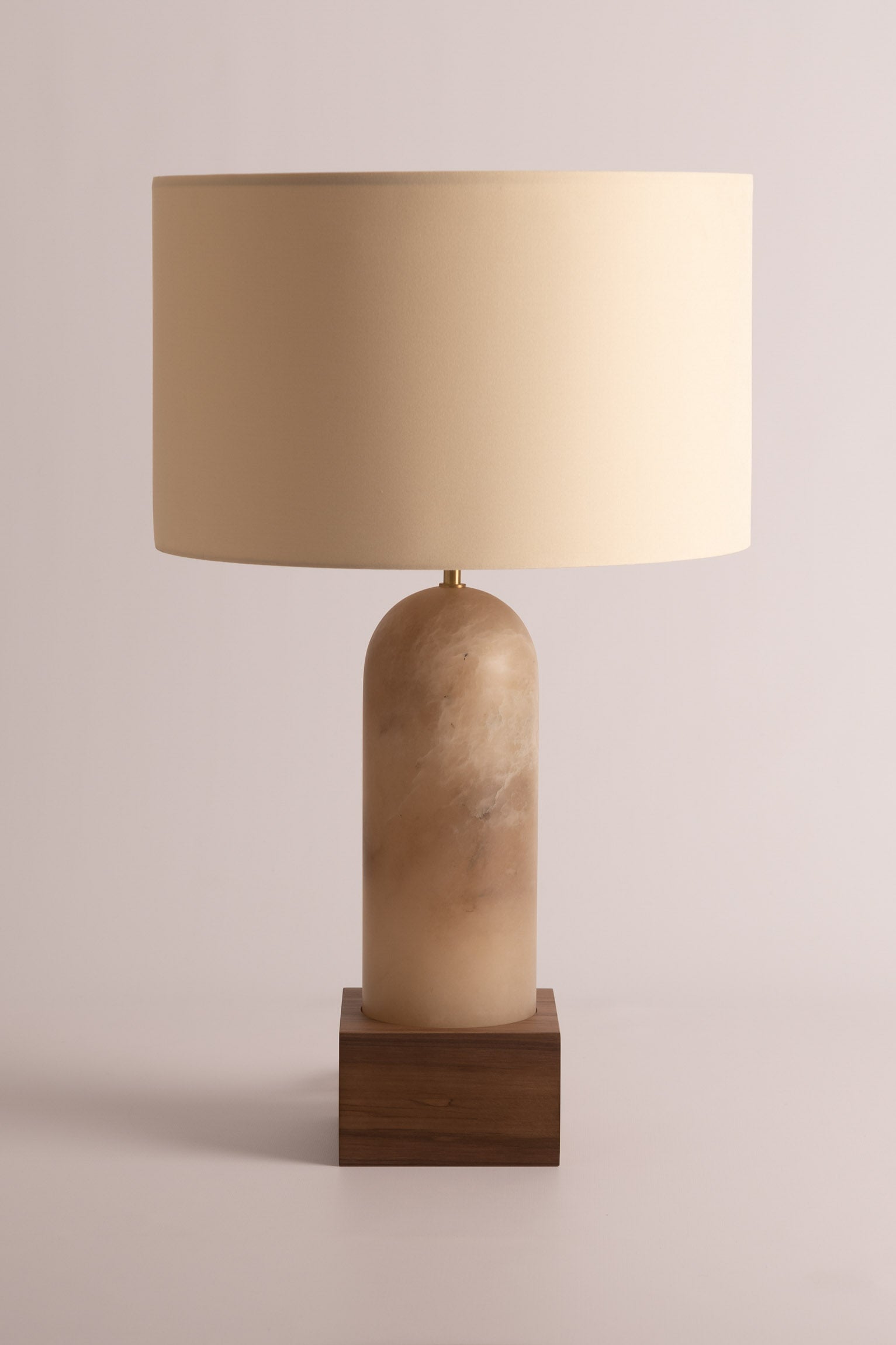 Tischlampe PURA KELO dunkelbeige Alabaster