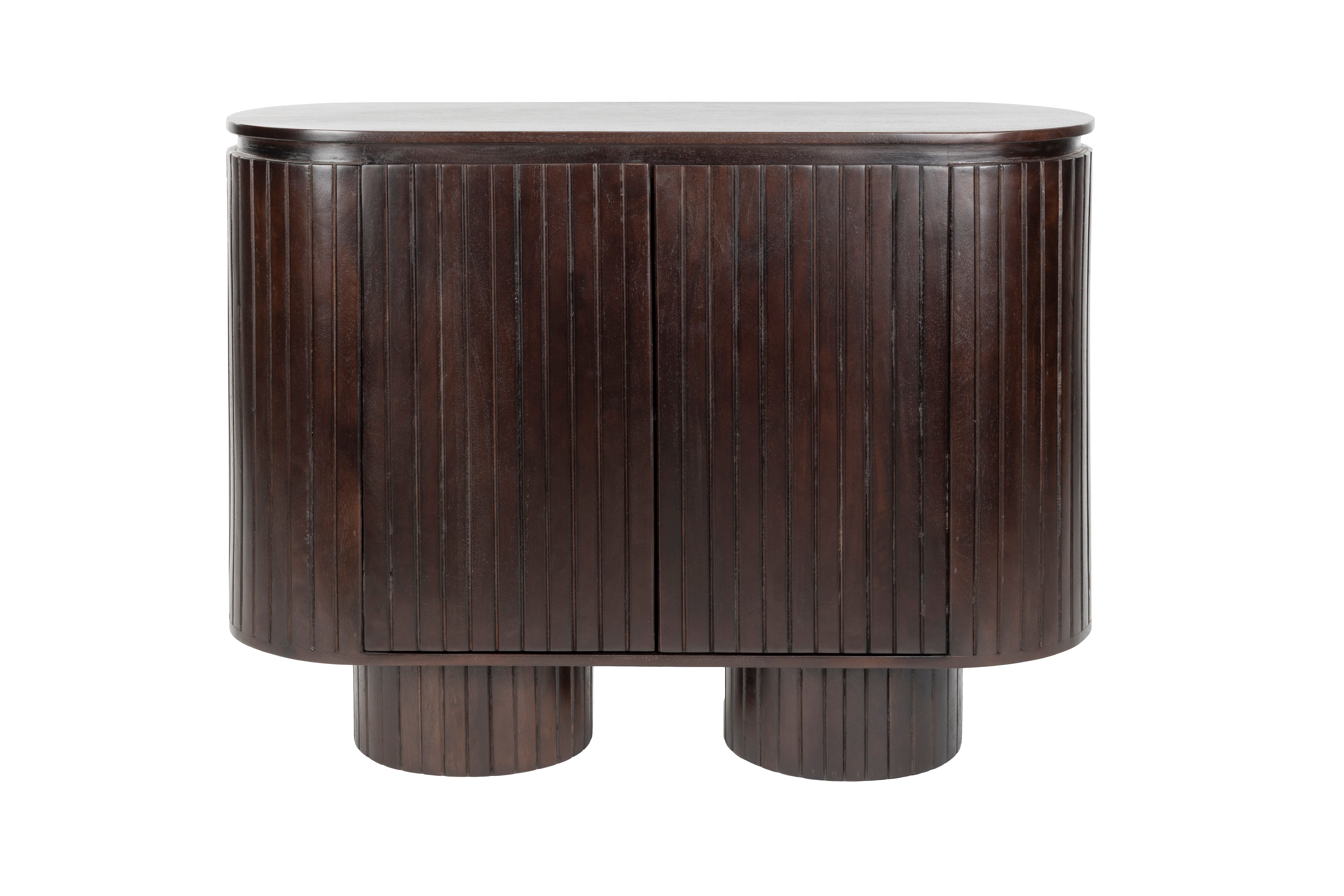 Kenji cabinet dark brown mango wood