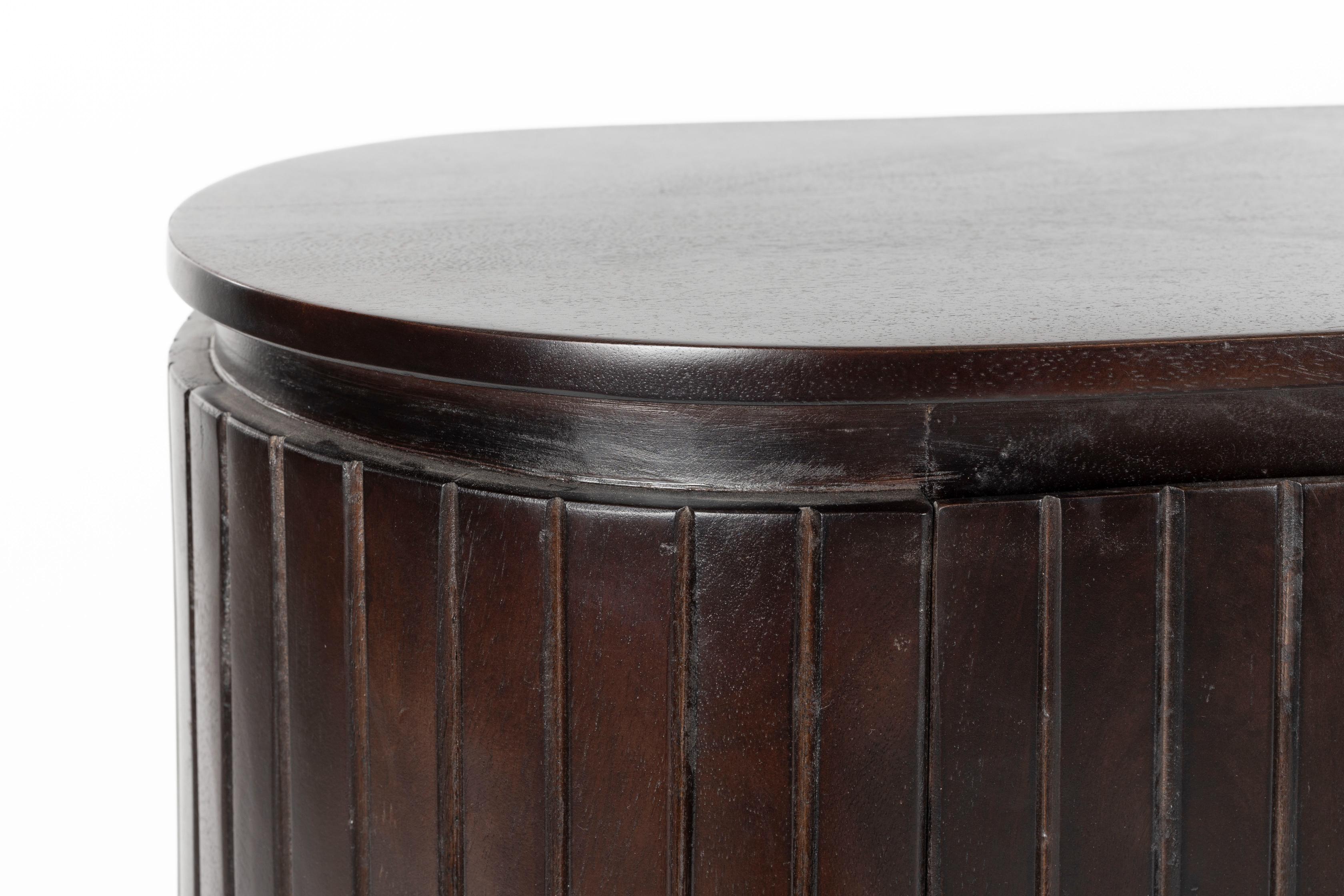 Kenji cabinet dark brown mango wood