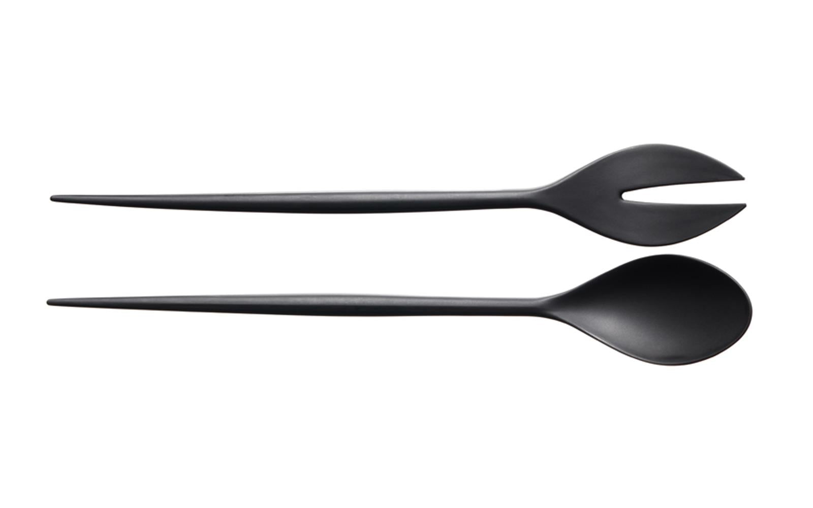 KRENIT Black Salad Cutlery