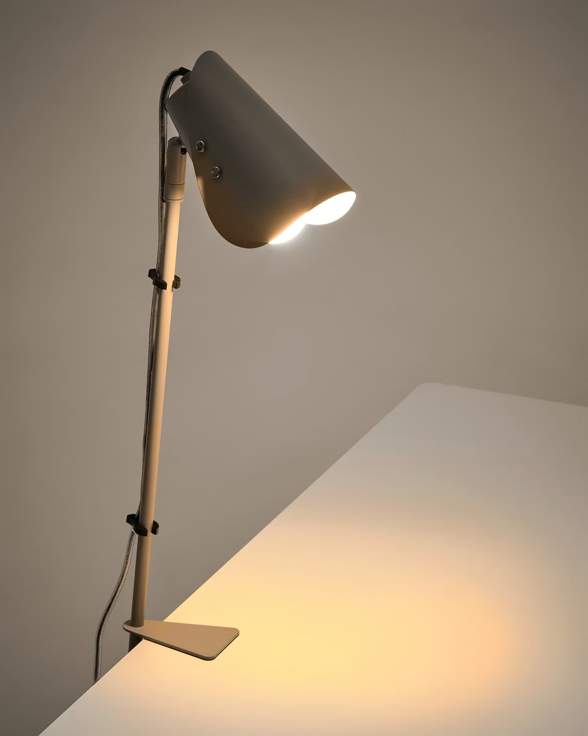 Desk lamp with clip JULA gray