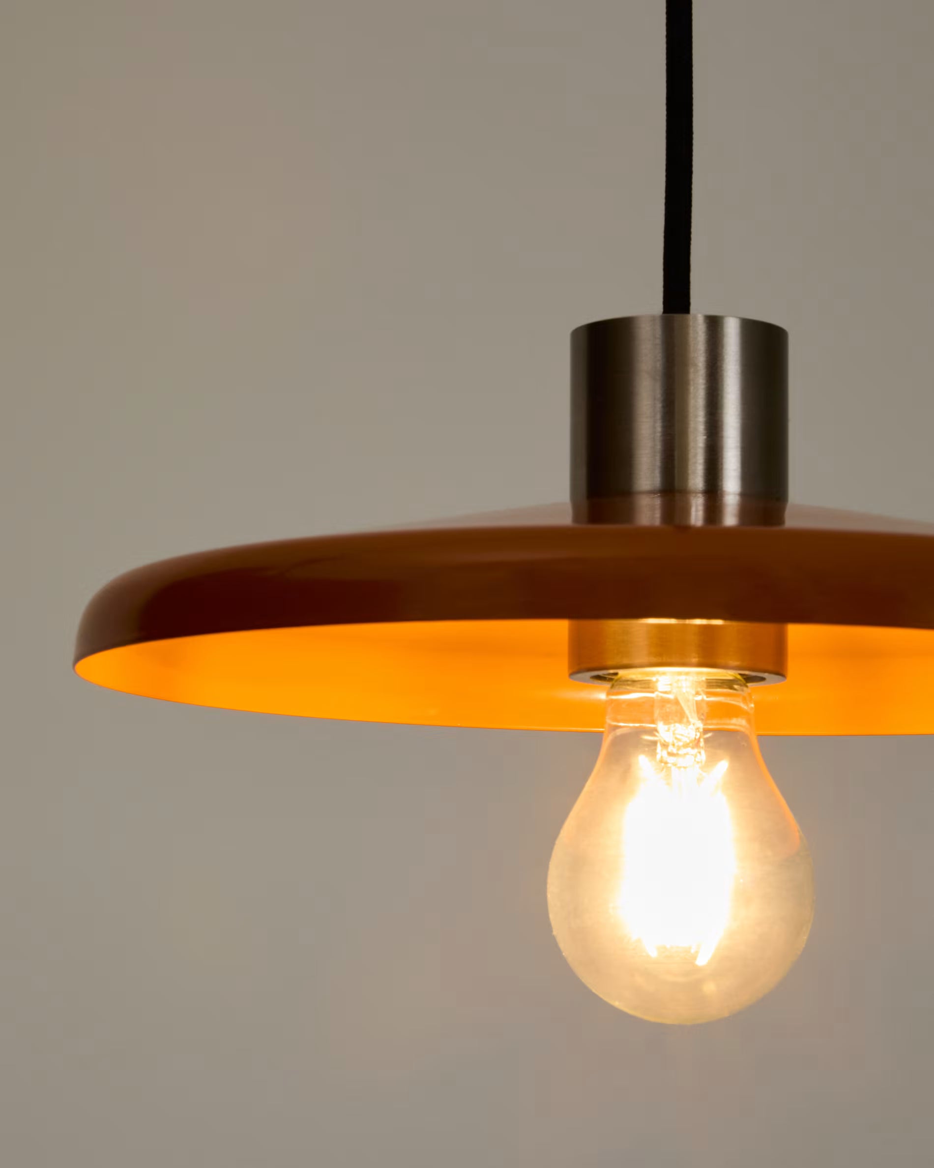 Hanglamp NUVIRA oranje met zilver