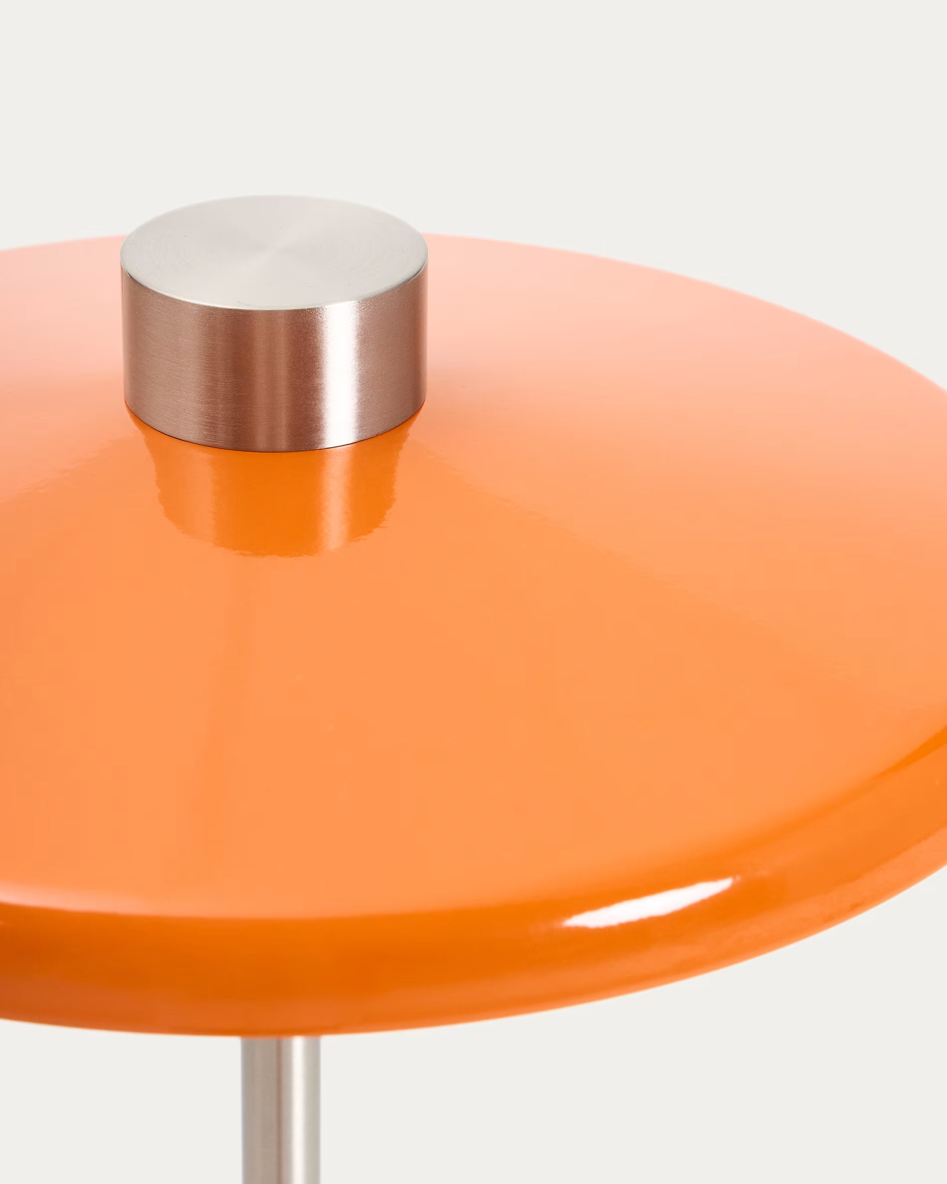 Vloerlamp NUVIRA oranje met zilveren voet