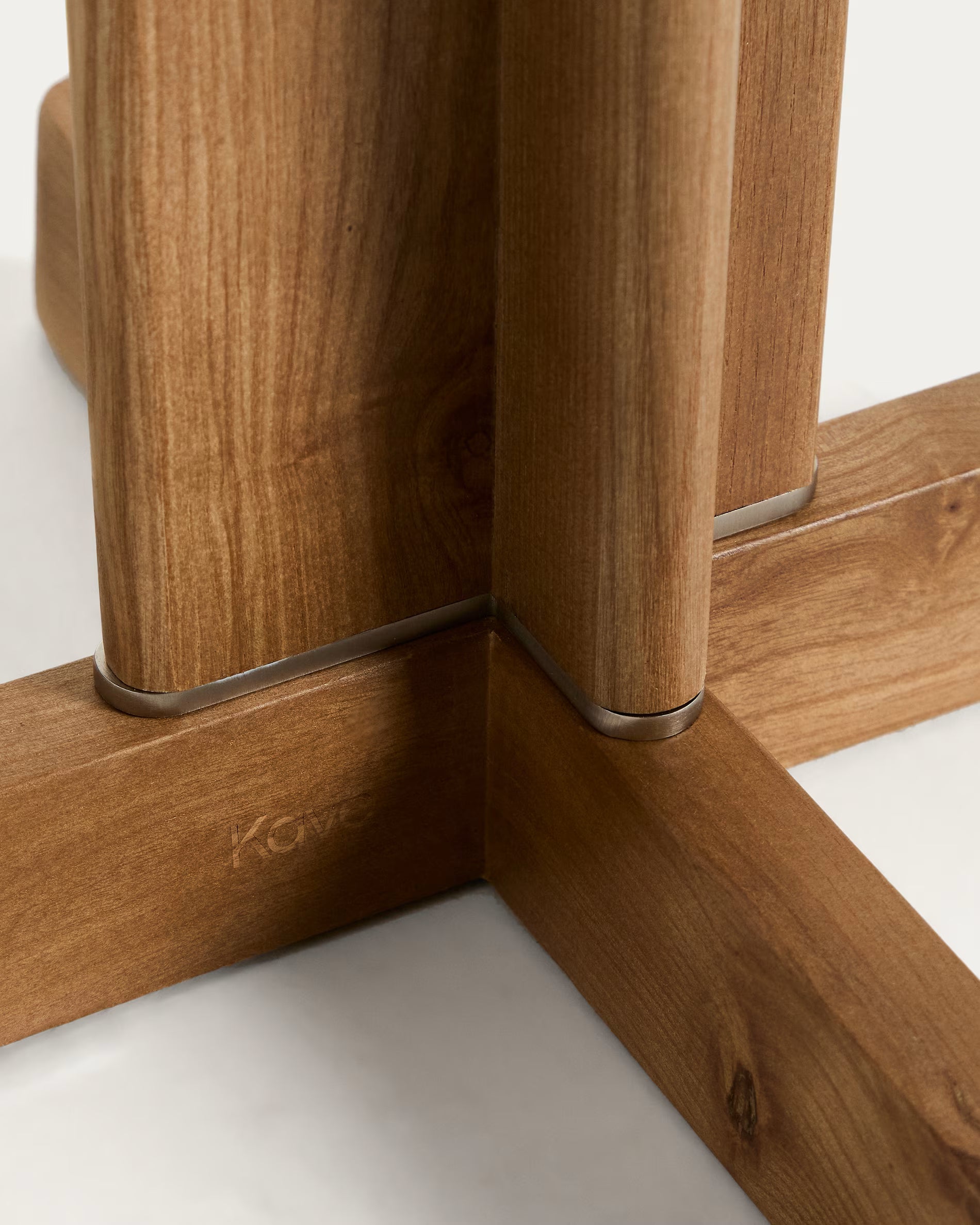 Stehlampe NIANI grau mit Holzfuß