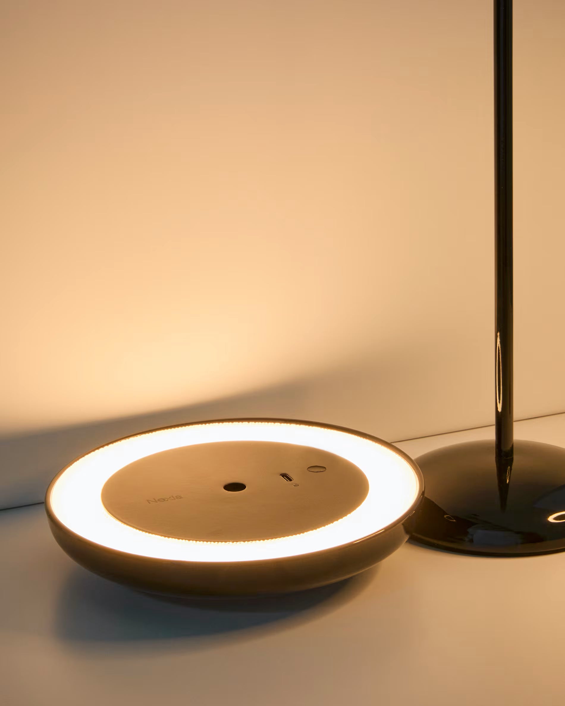 Tragbare Lampe PORTE schwarz