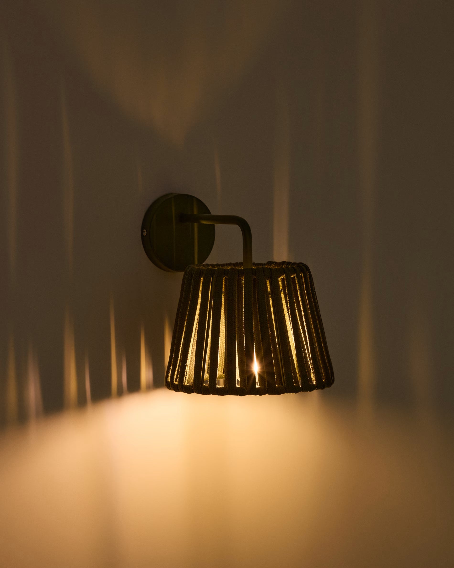 Solar Wall Garden Lamp ALDET Green