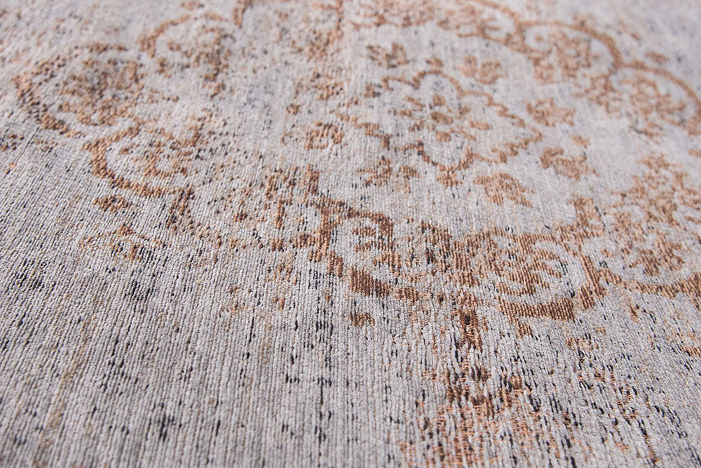 Medallon gray ebony brown-gray rug