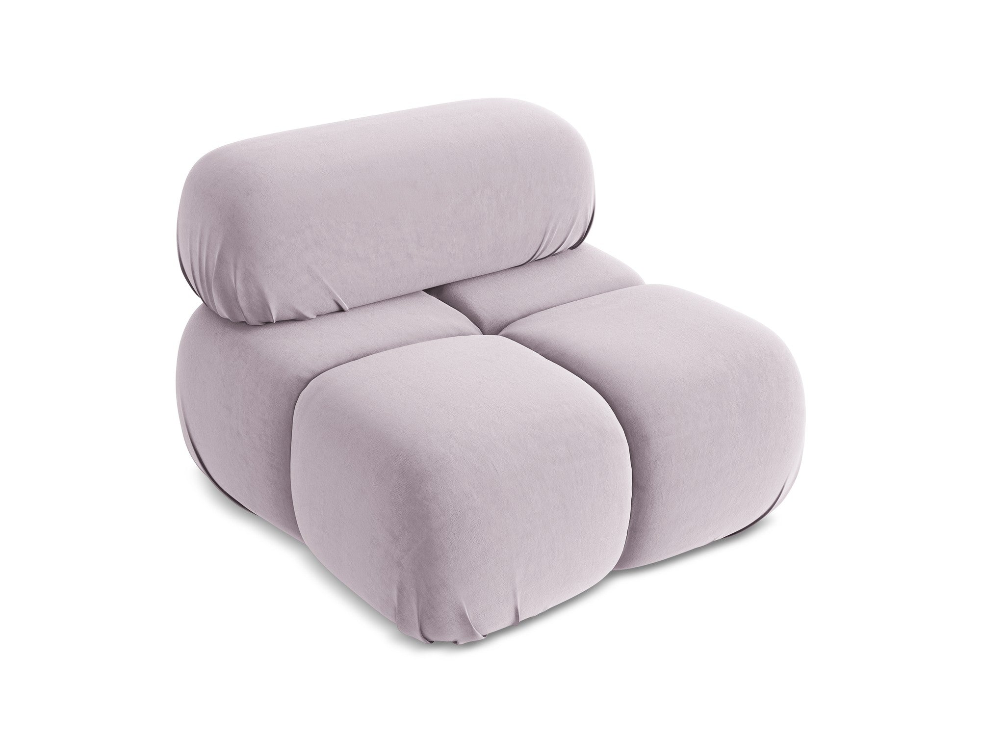 Armchair / velvet module LOKUA lavender