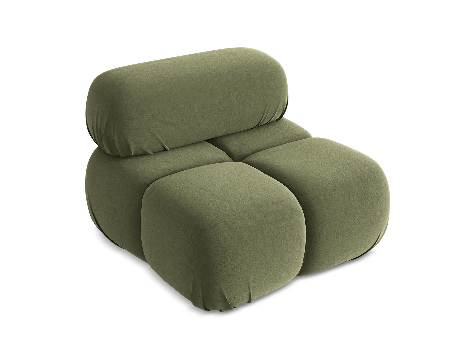 Armchair / velvet module LOKUA olive