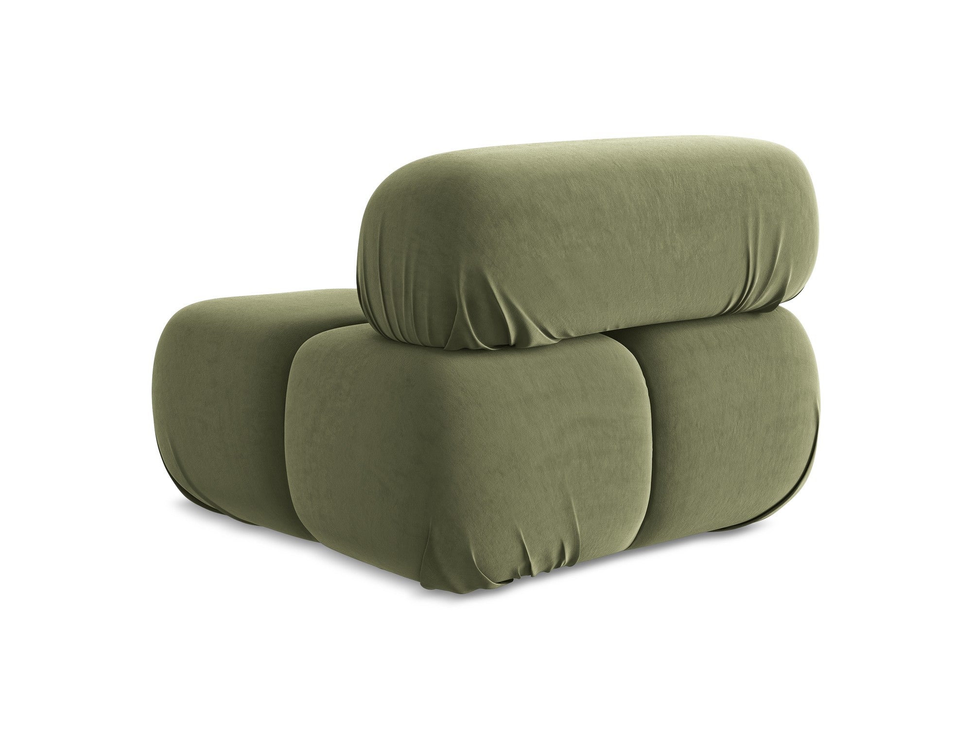 Armchair / velvet module LOKUA olive
