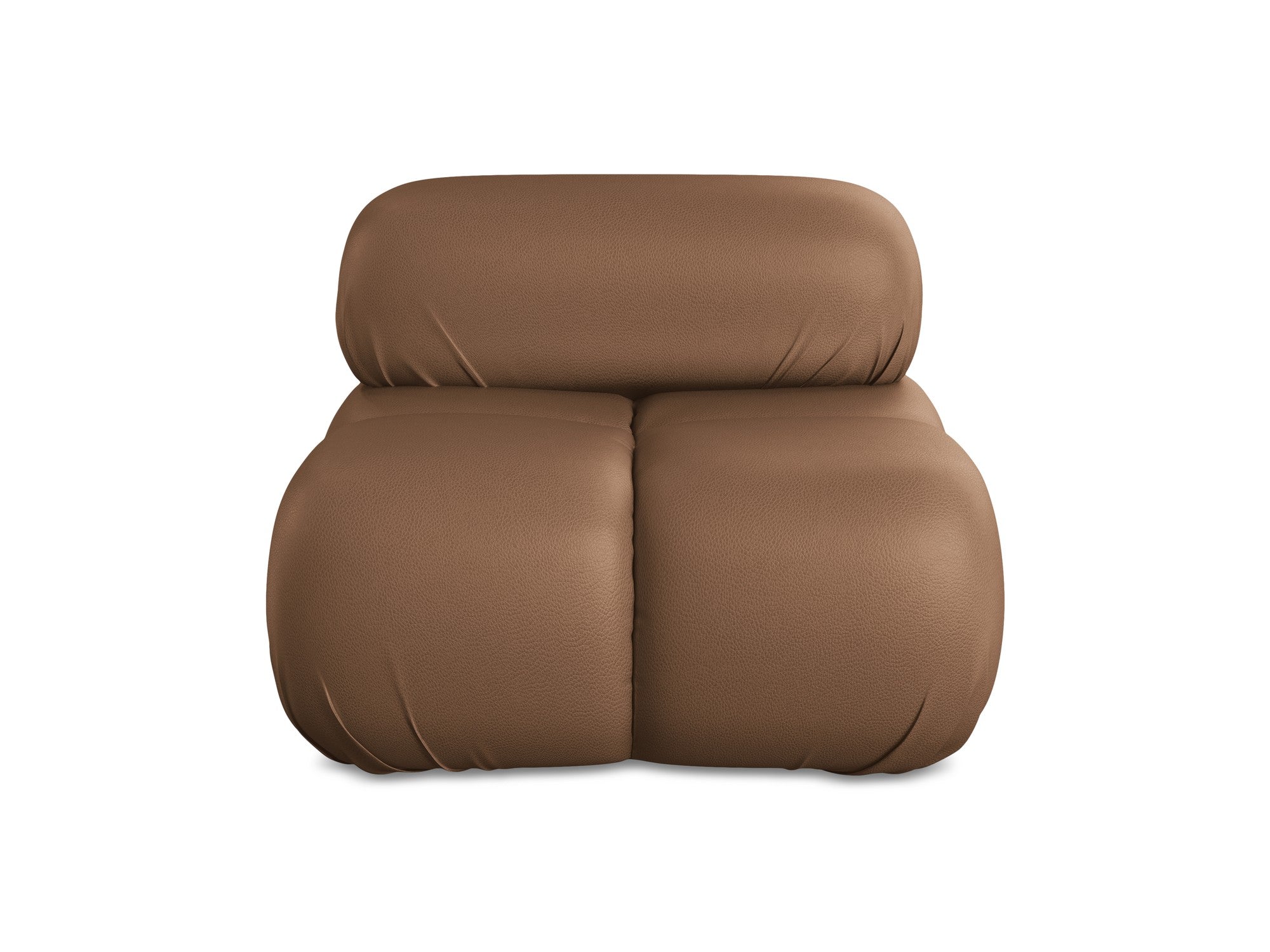 Sessel / Modul LOKUA schokoladenbraunes Kunstleder