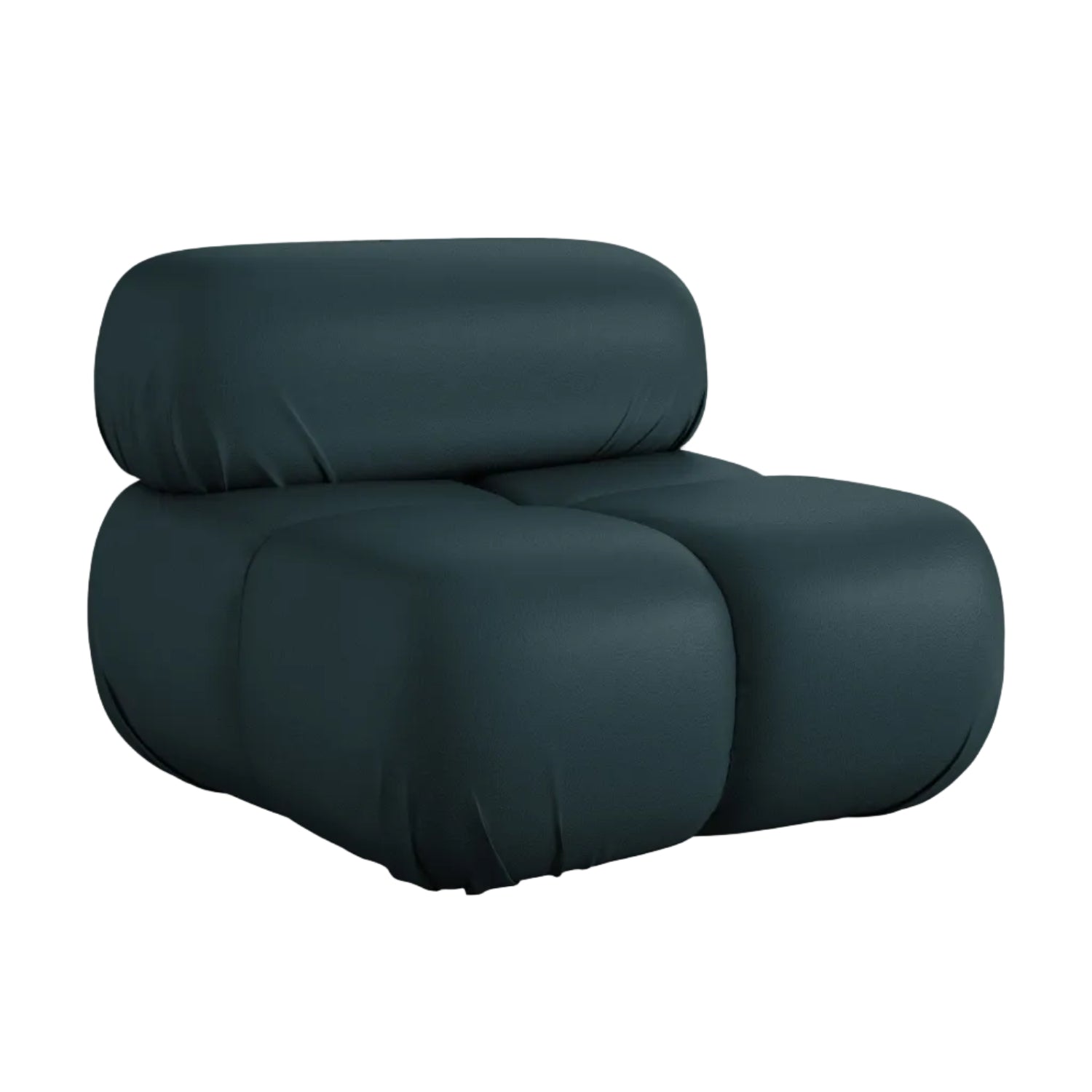 Armchair / module LOKUA sea green eco-leather