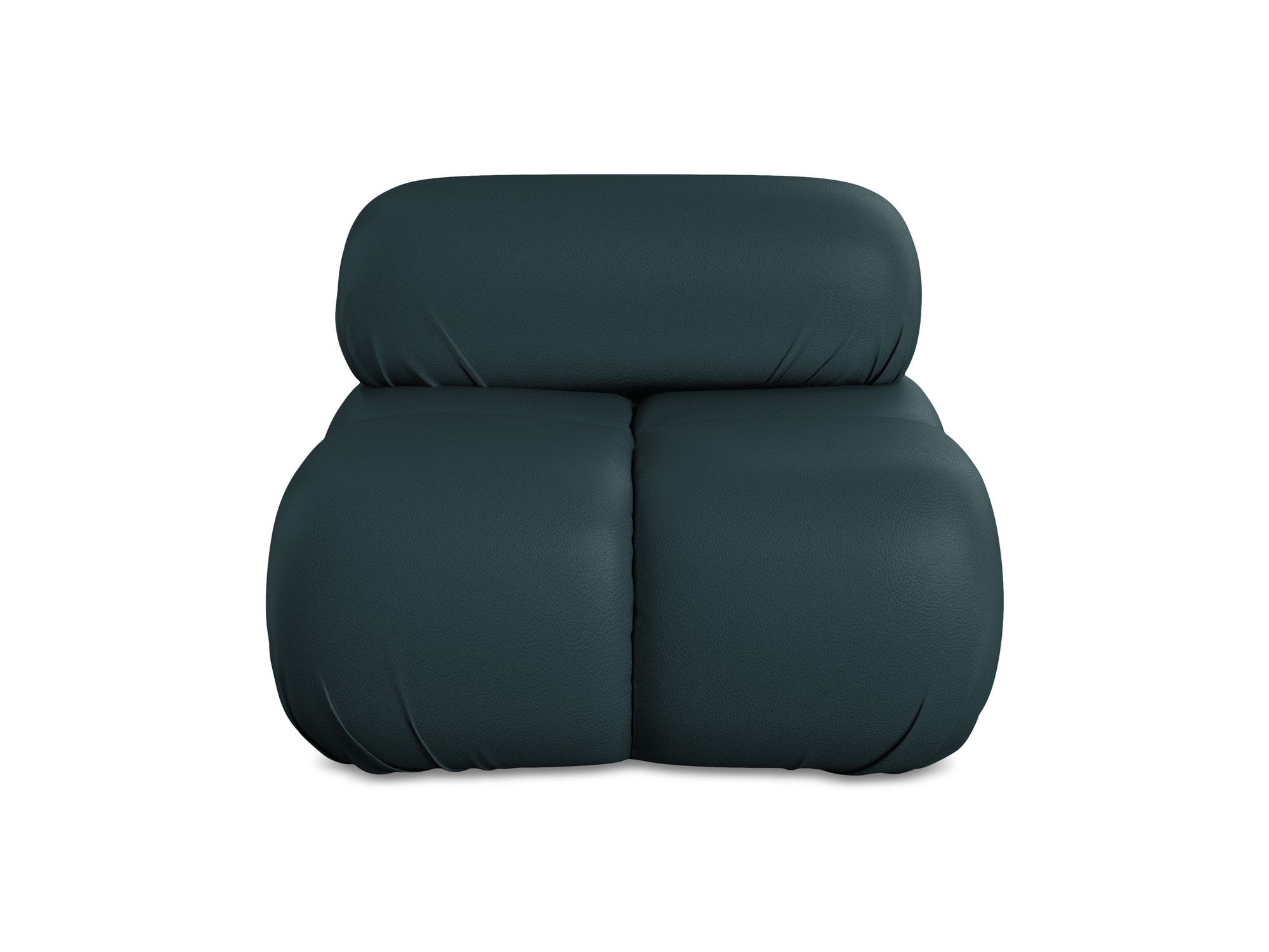 Armchair / module LOKUA sea green eco-leather