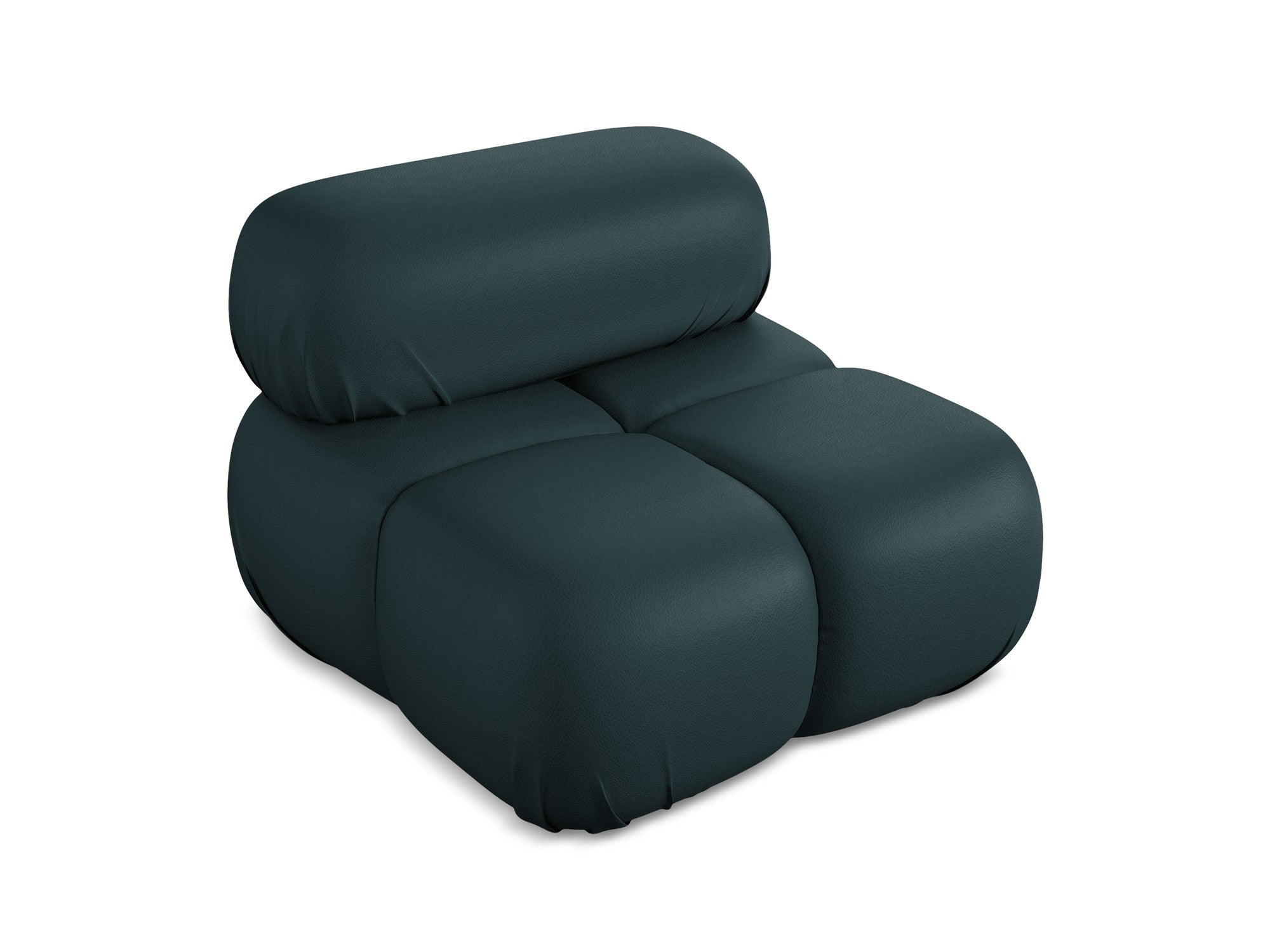 Armchair / module LOKUA sea green eco-leather